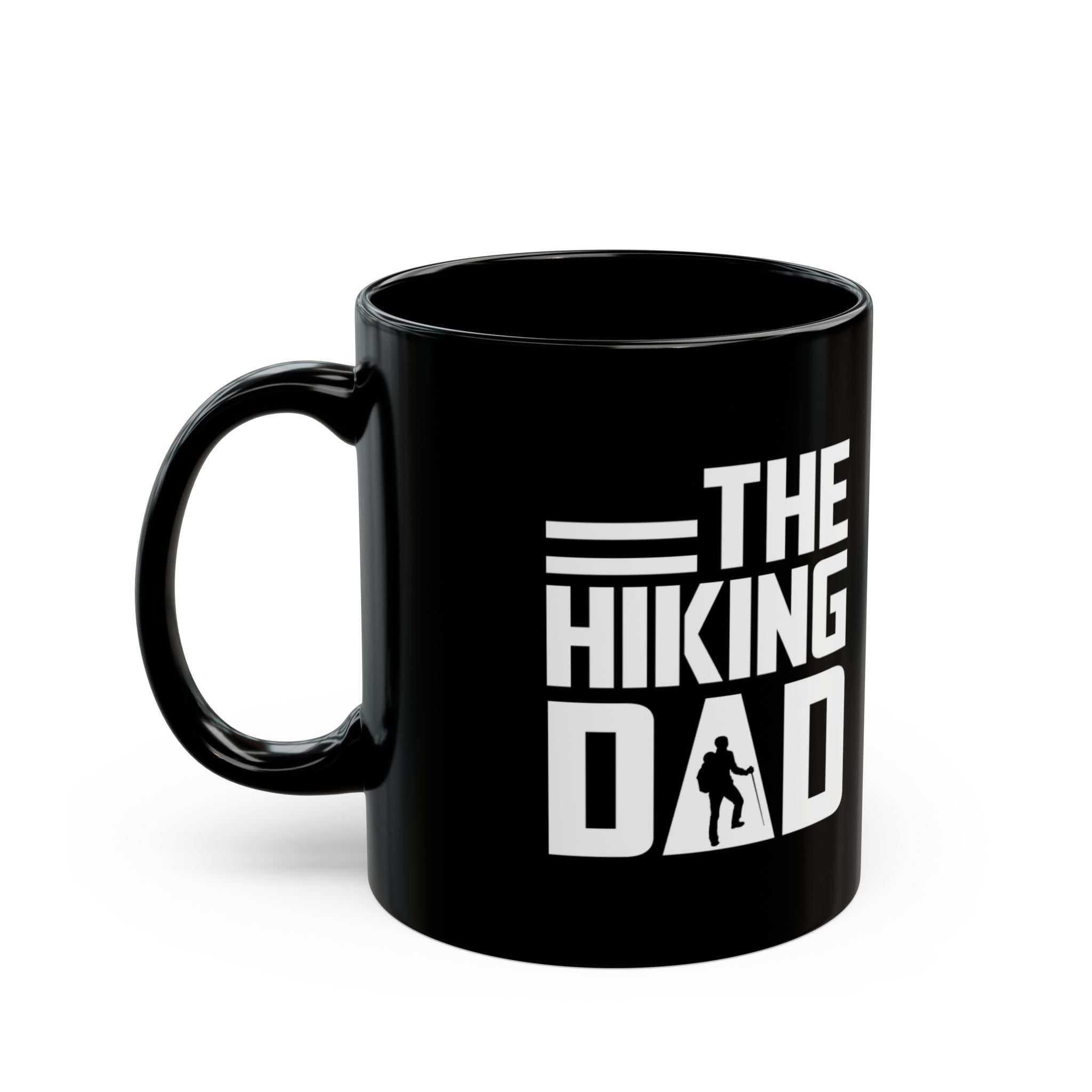 Smoldering Black Hiking Dad Mug