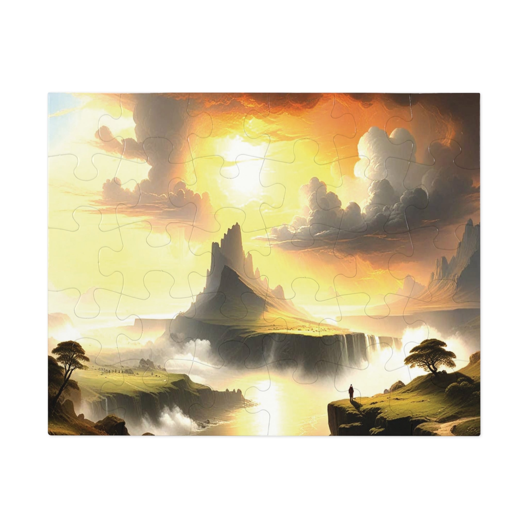Scenic Jigsaw Puzzle with Tin, Landscape Puzzle, Gift for Puzzle Lovers, Family Game Night, Relaxing Hobby, Home Decor
