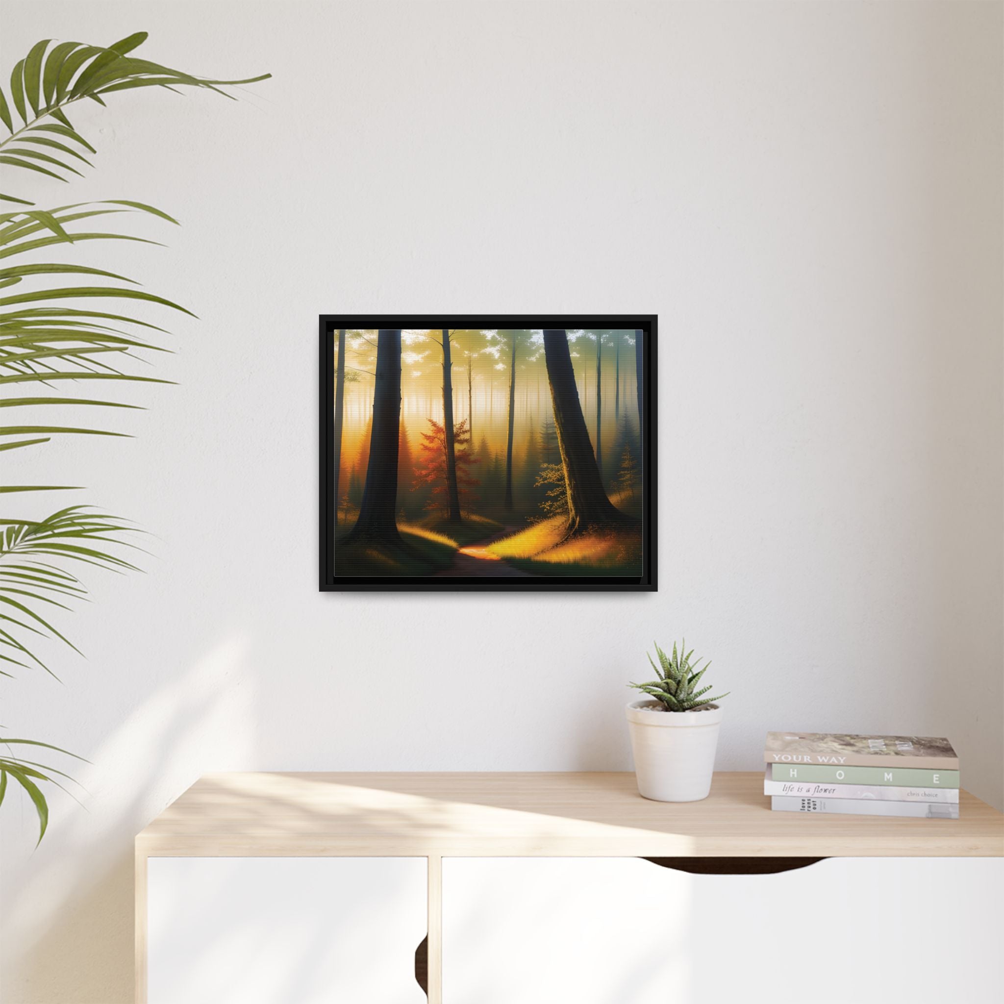 Wall Art Print - Misty Forest Sunrise