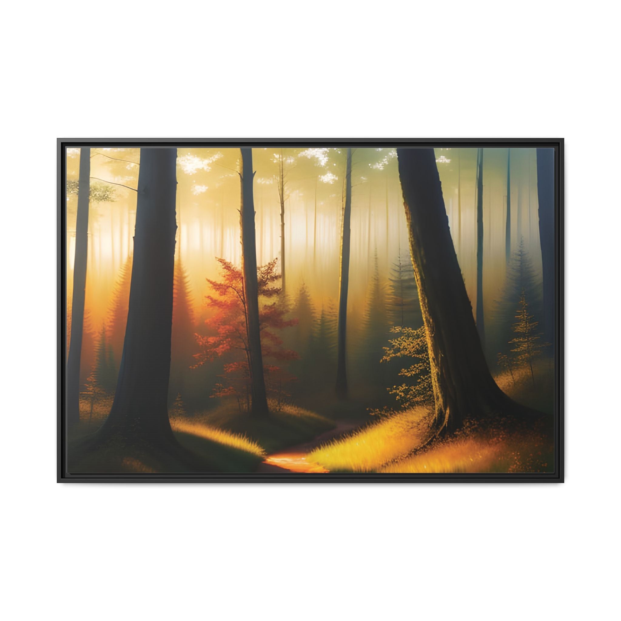 Wall Art Print - Misty Forest Sunrise