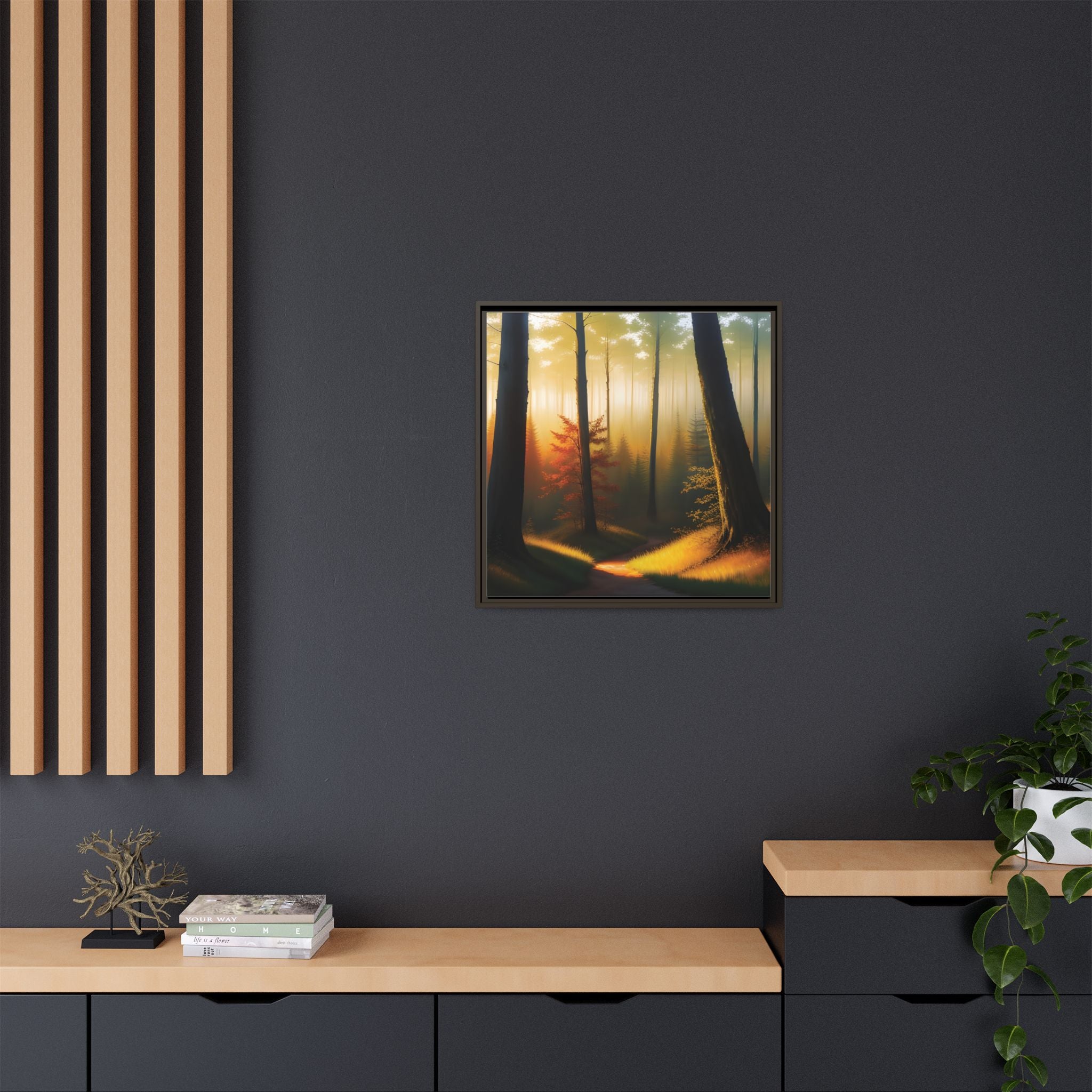 Wall Art Print - Misty Forest Sunrise