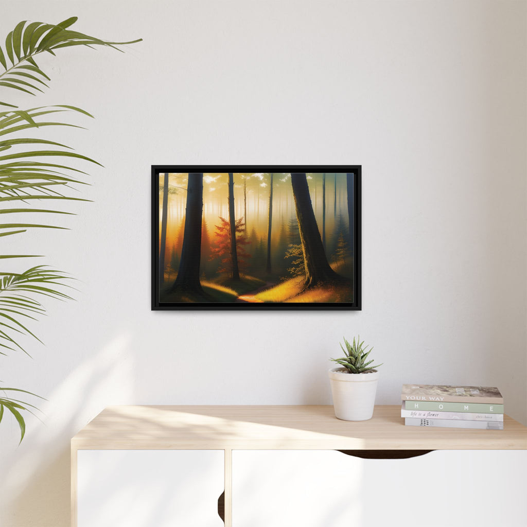 Wall Art Print - Misty Forest Sunrise