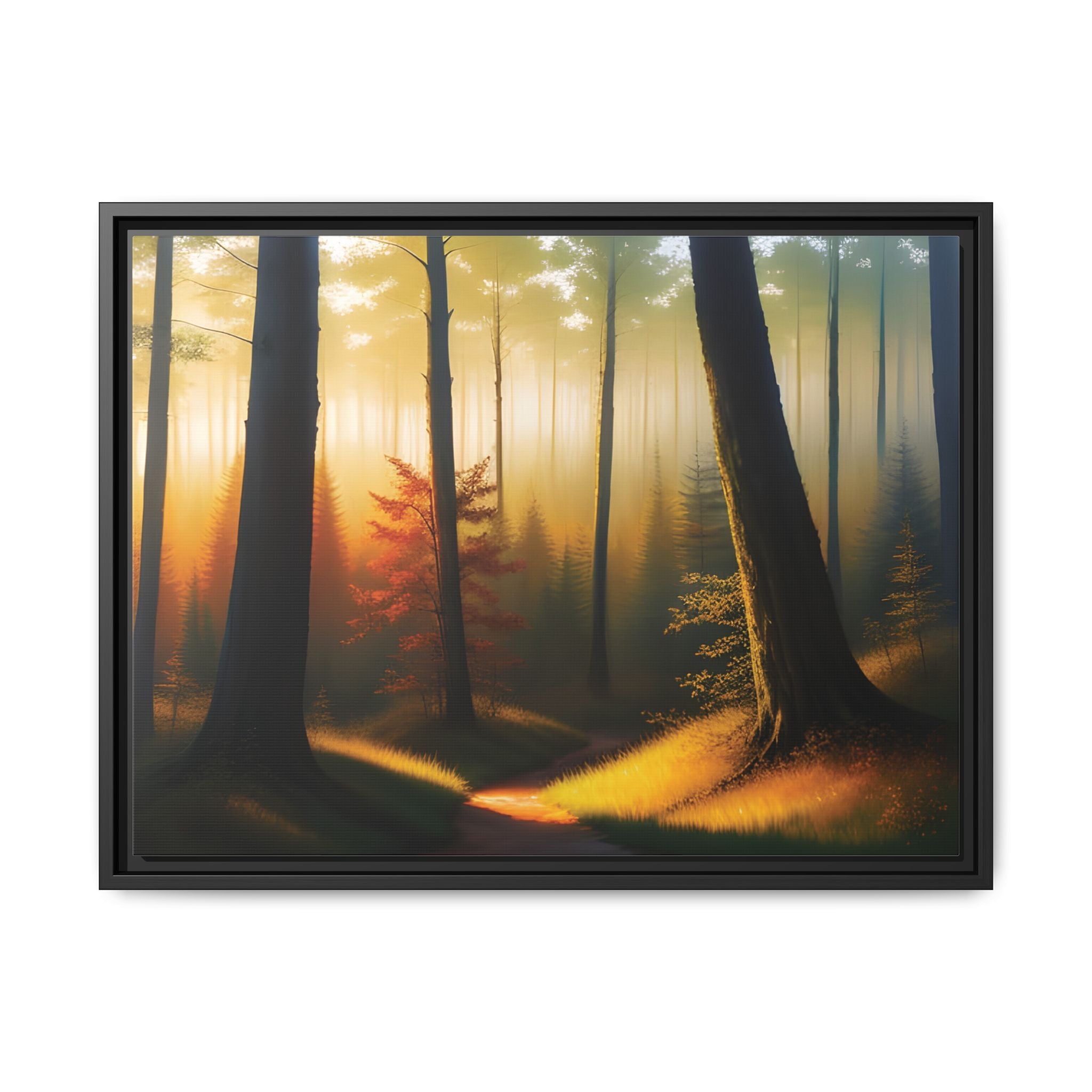 Wall Art Print - Misty Forest Sunrise