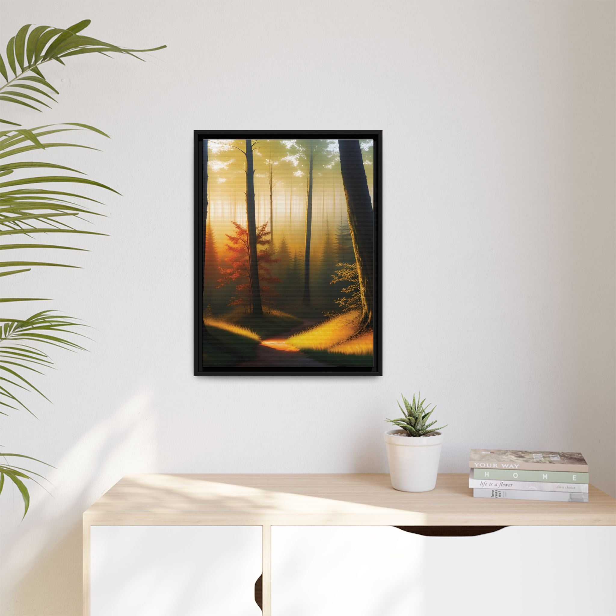 Wall Art Print - Misty Forest Sunrise