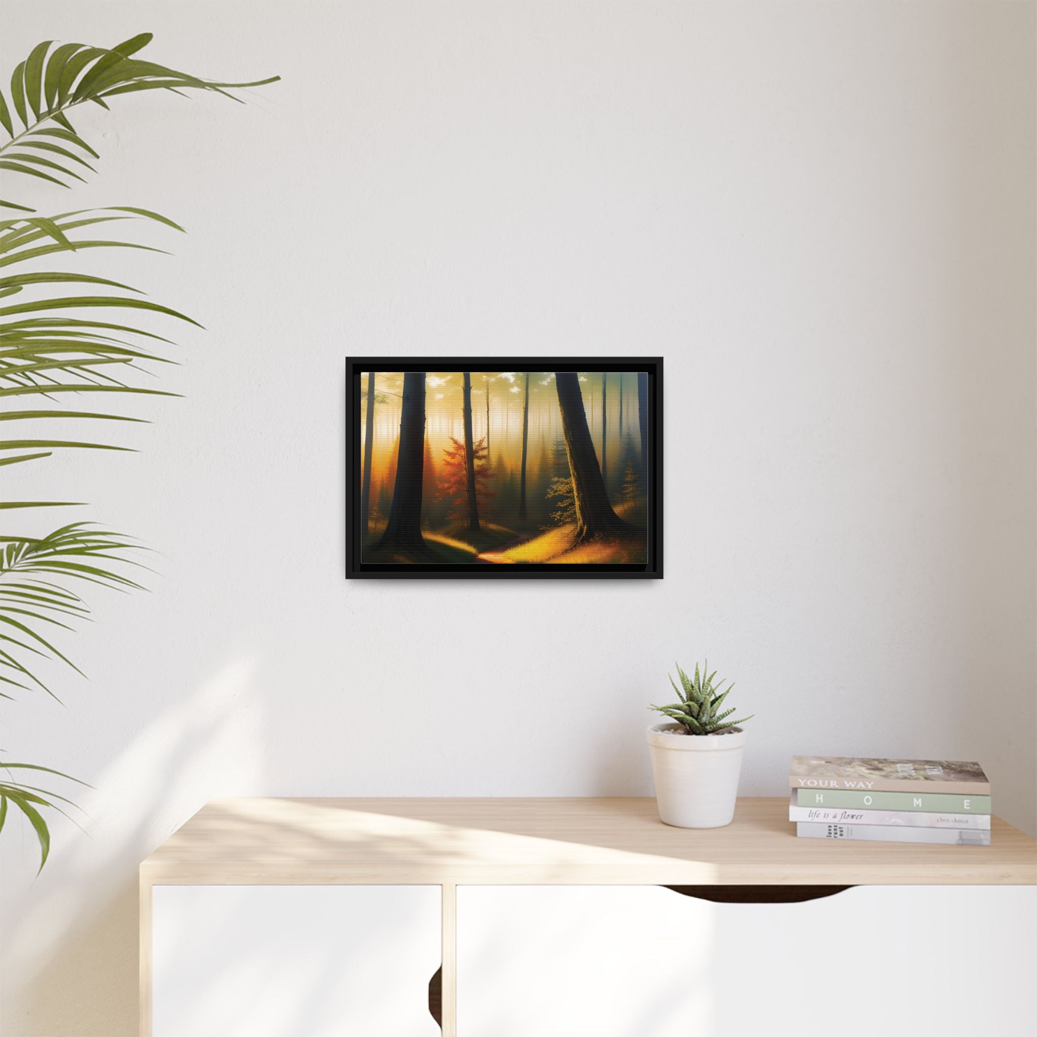 Wall Art Print - Misty Forest Sunrise