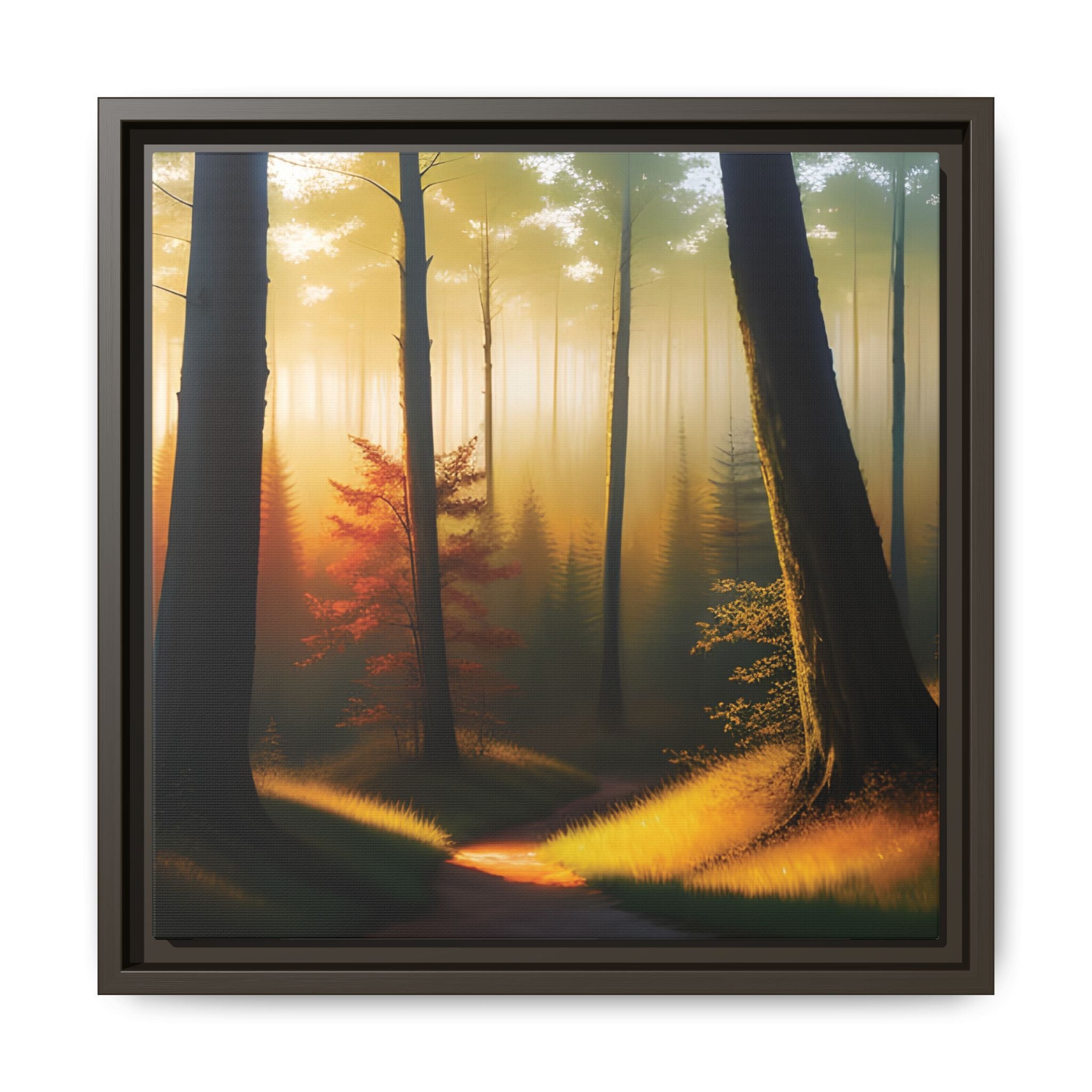 Wall Art Print - Misty Forest Sunrise