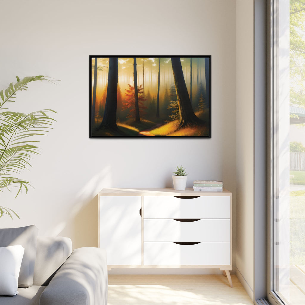 Wall Art Print - Misty Forest Sunrise