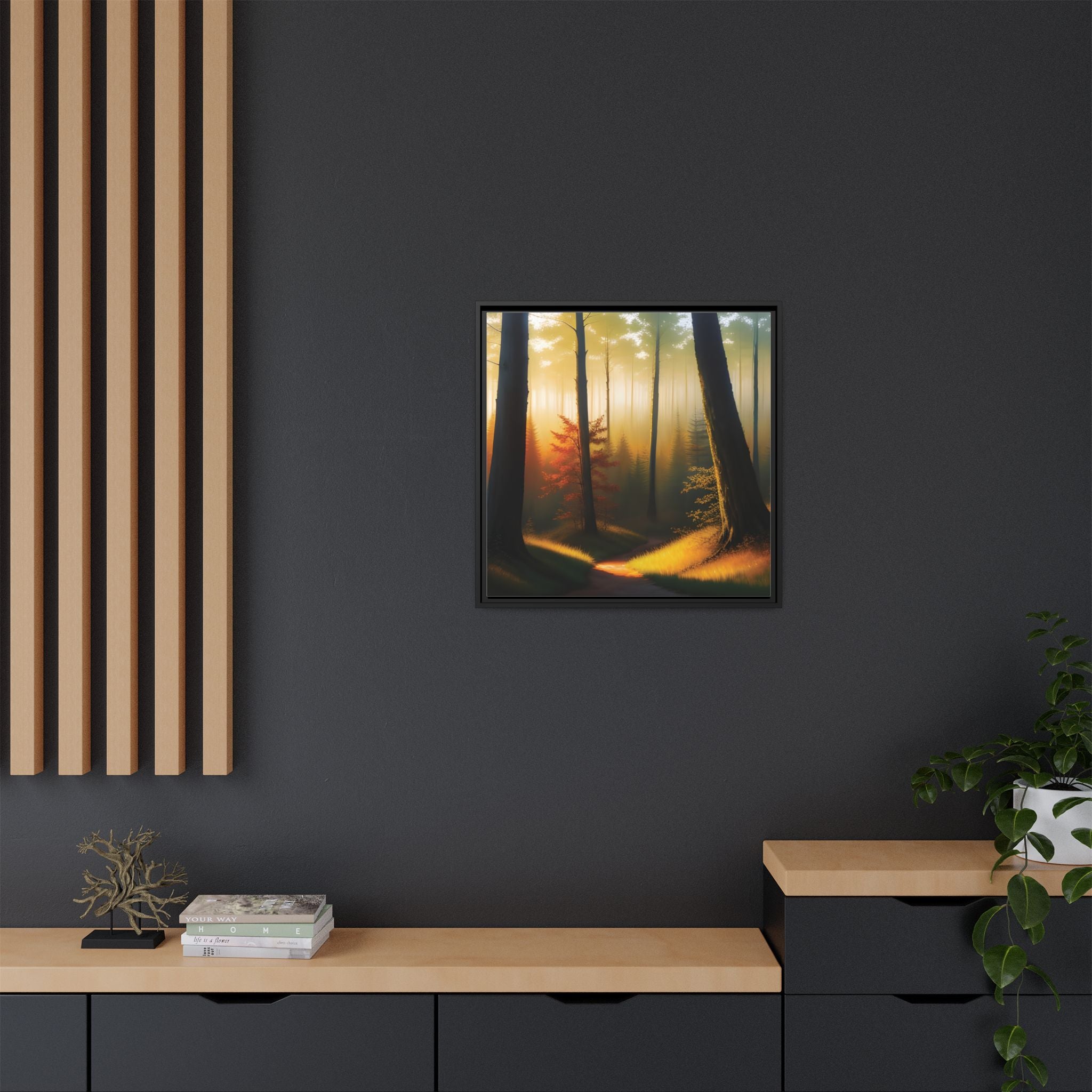 Wall Art Print - Misty Forest Sunrise