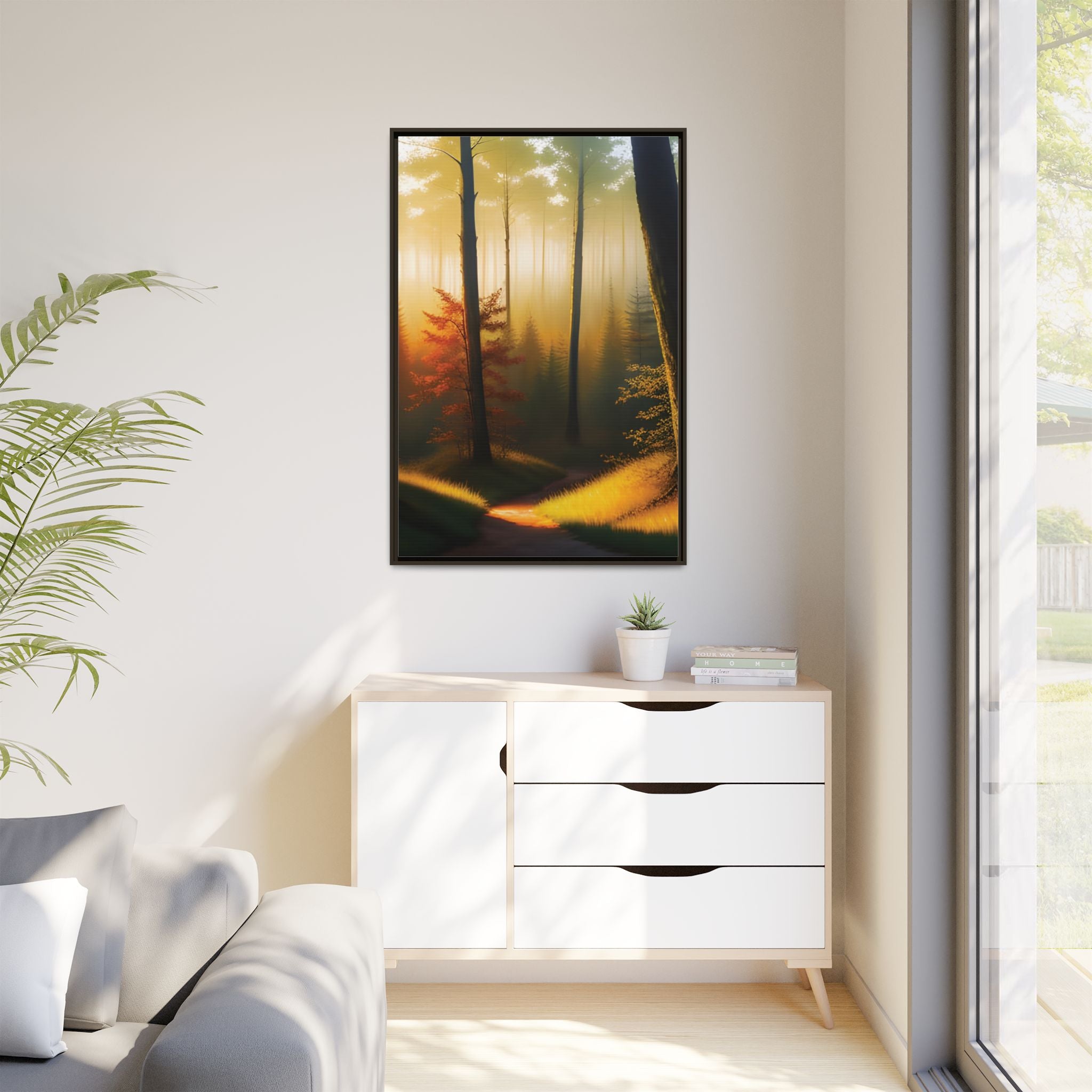 Wall Art Print - Misty Forest Sunrise
