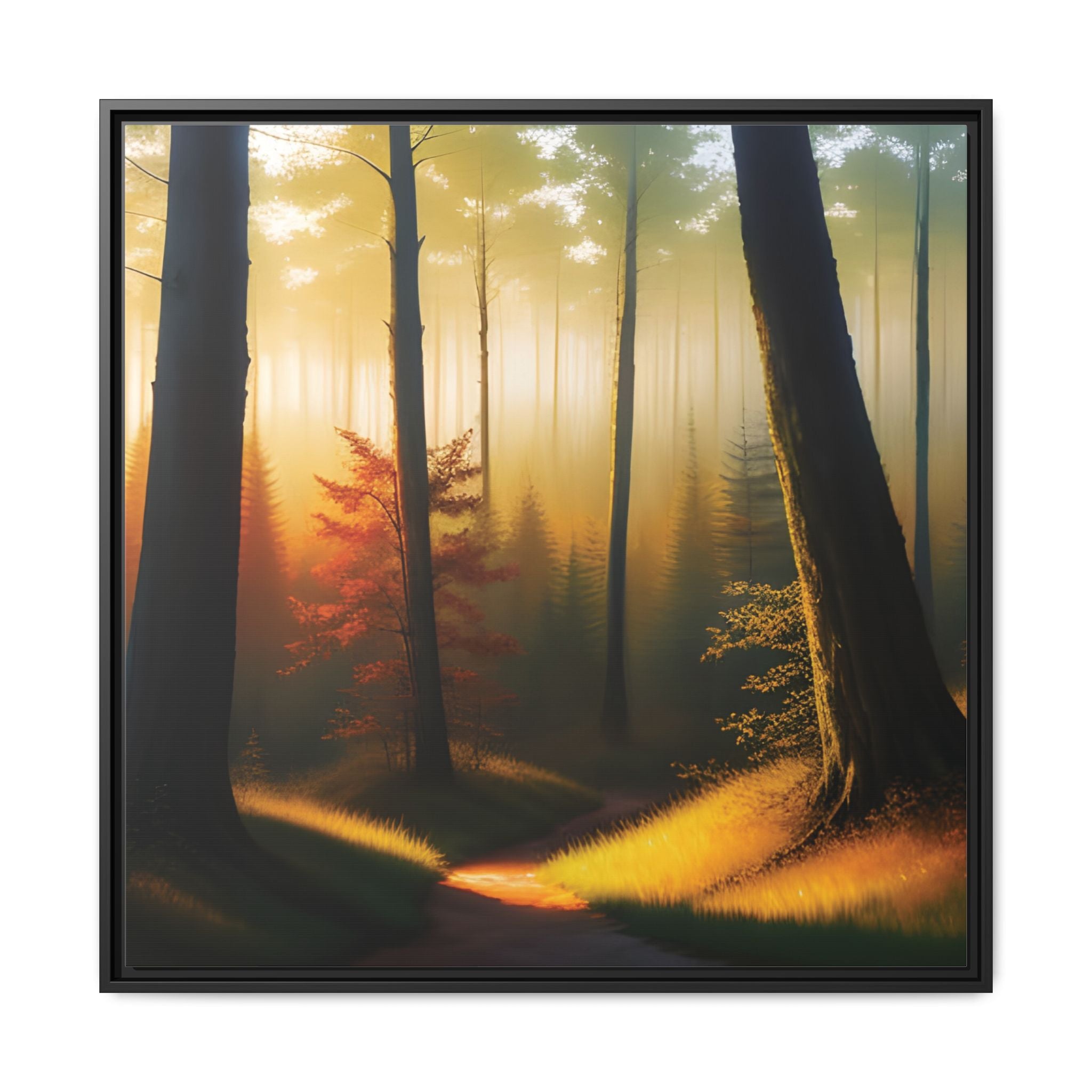 Wall Art Print - Misty Forest Sunrise