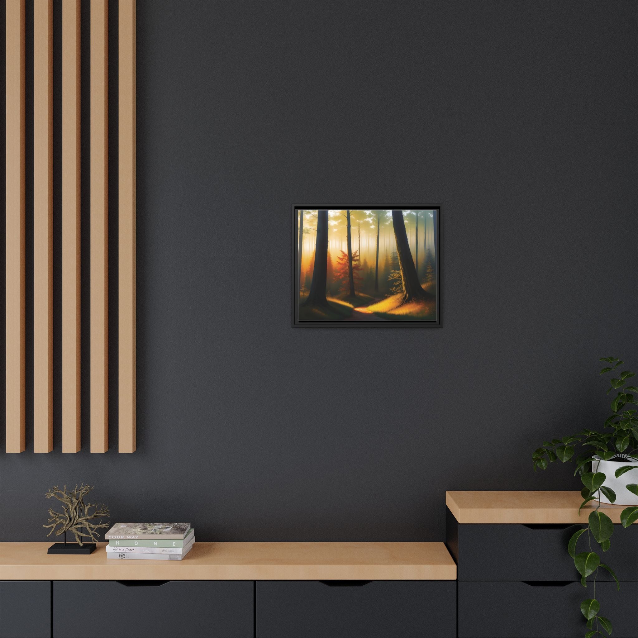 Wall Art Print - Misty Forest Sunrise