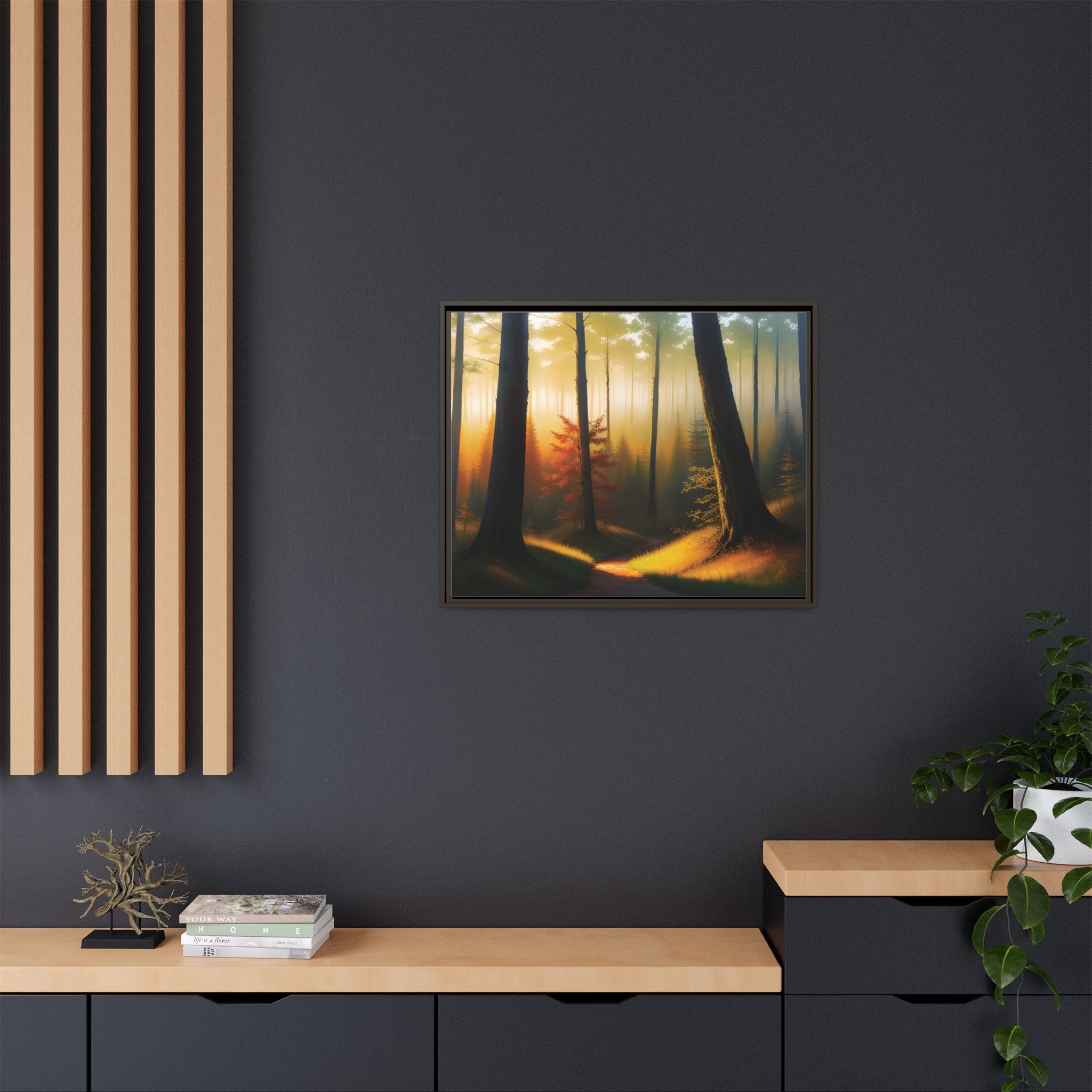 Wall Art Print - Misty Forest Sunrise