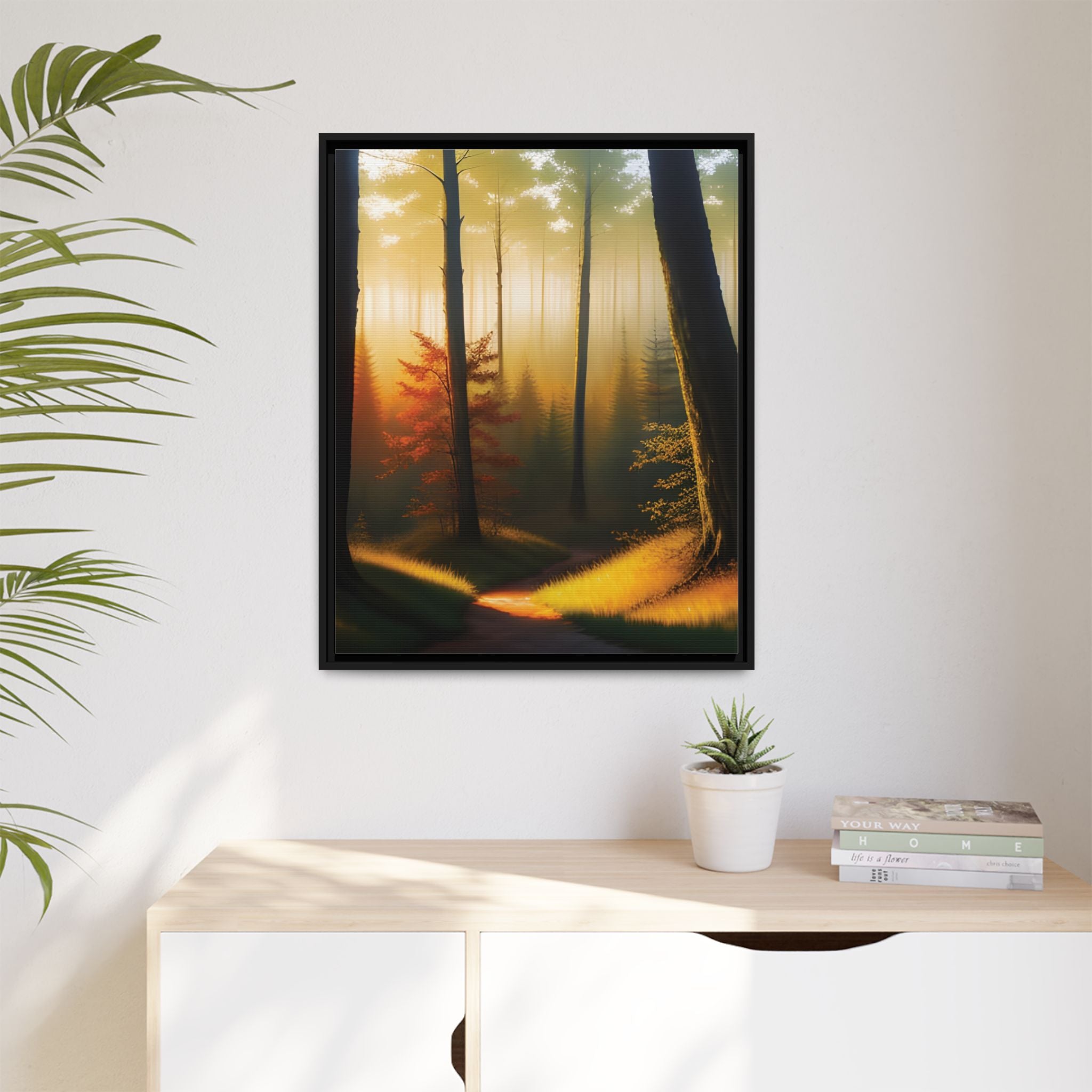 Wall Art Print - Misty Forest Sunrise