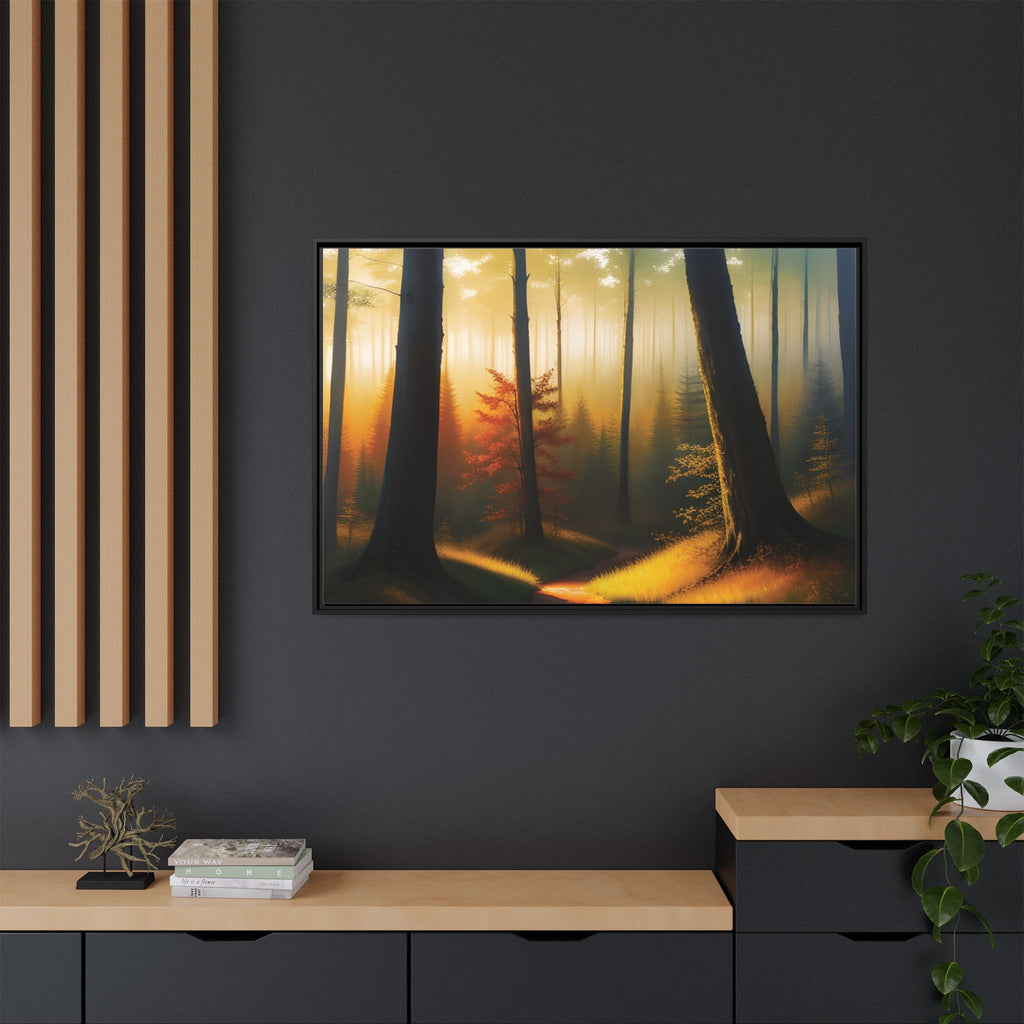 Wall Art Print - Misty Forest Sunrise