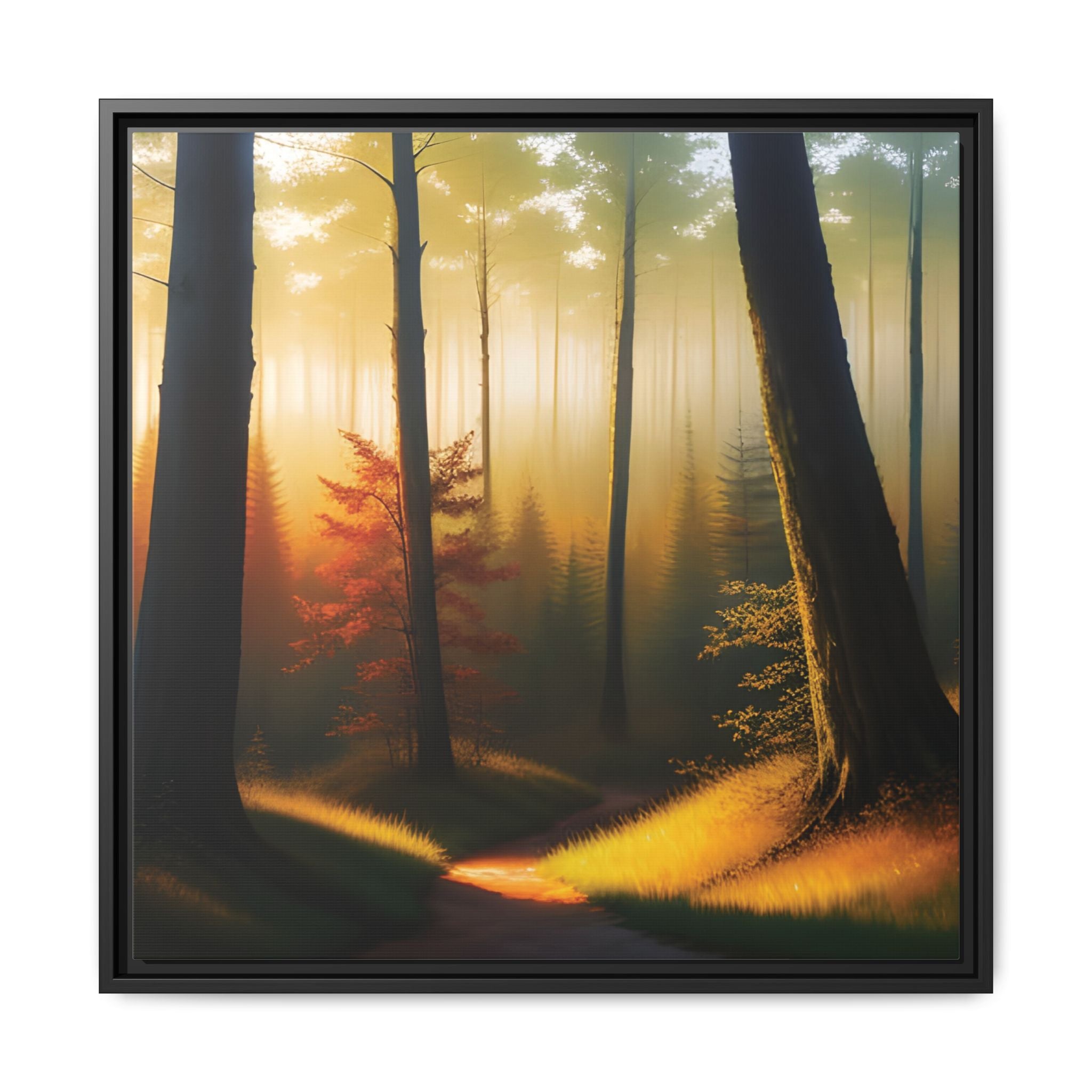 Wall Art Print - Misty Forest Sunrise