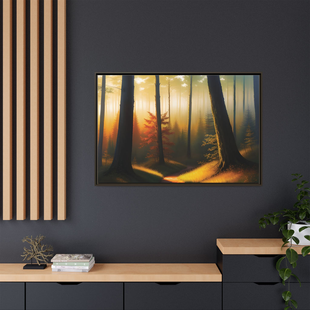 Wall Art Print - Misty Forest Sunrise