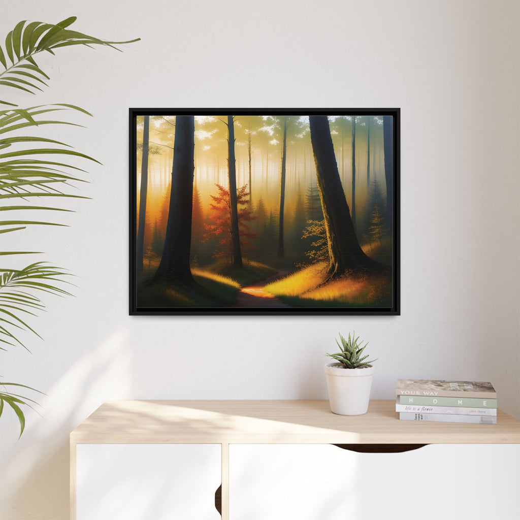 Wall Art Print - Misty Forest Sunrise