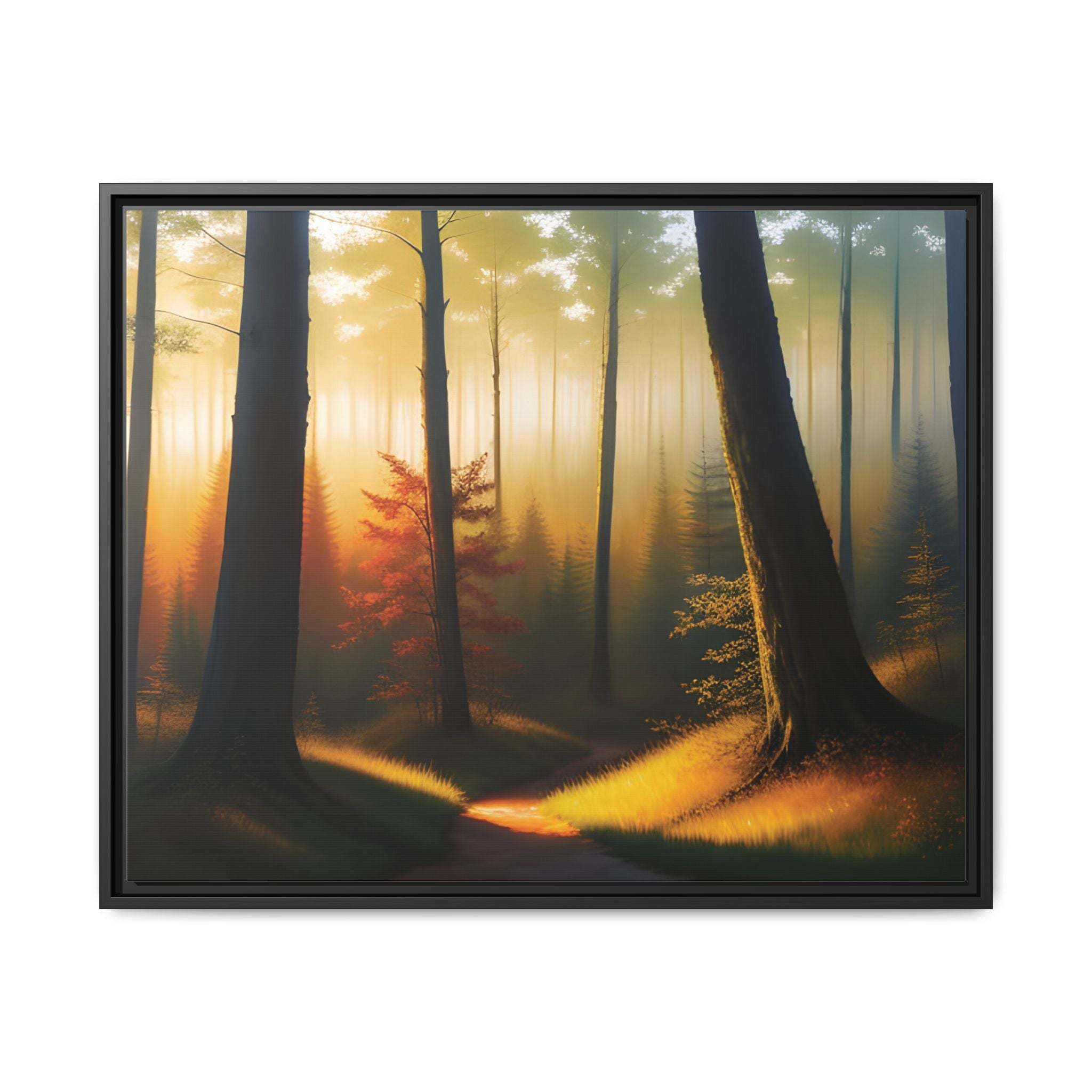 Wall Art Print - Misty Forest Sunrise
