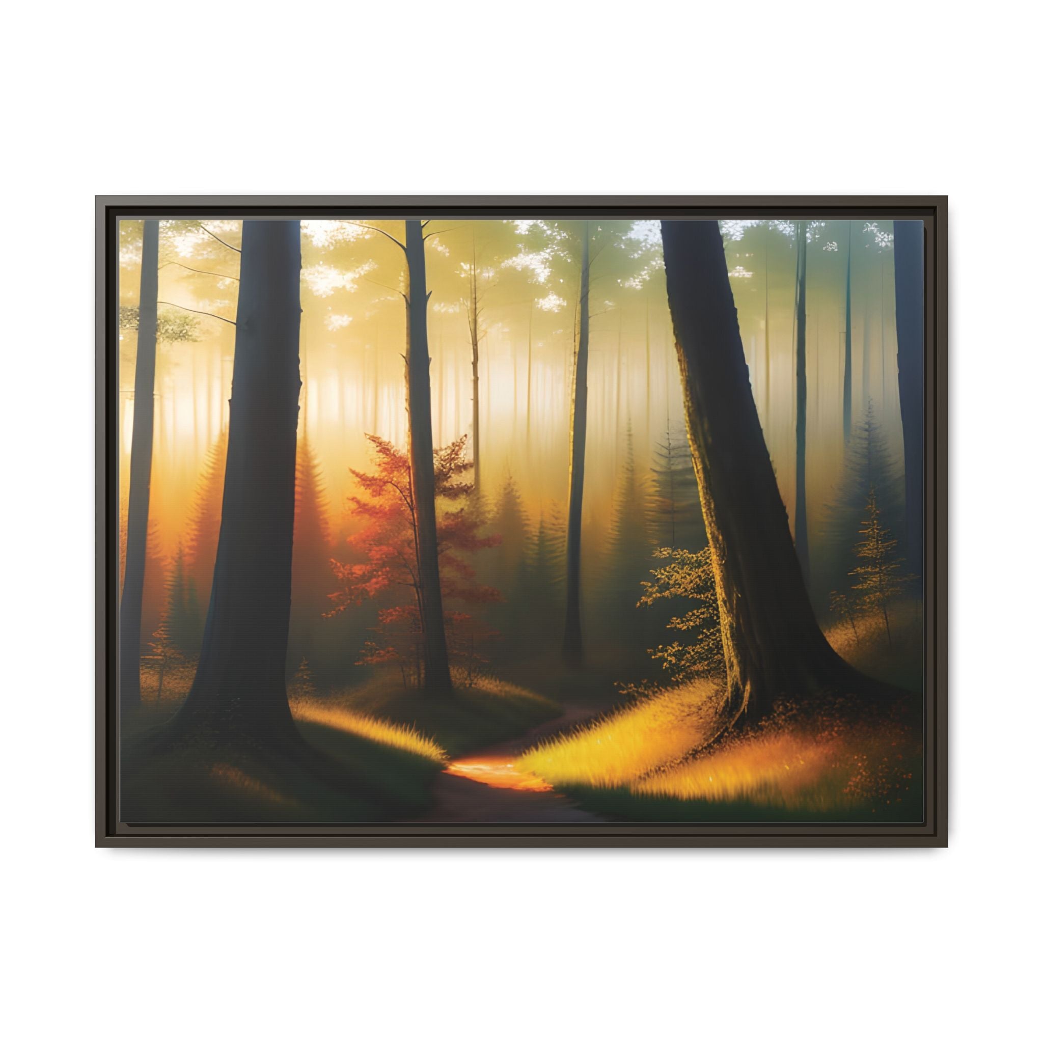 Wall Art Print - Misty Forest Sunrise