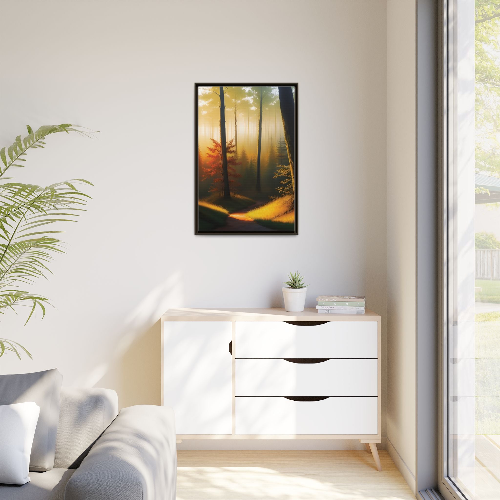 Wall Art Print - Misty Forest Sunrise
