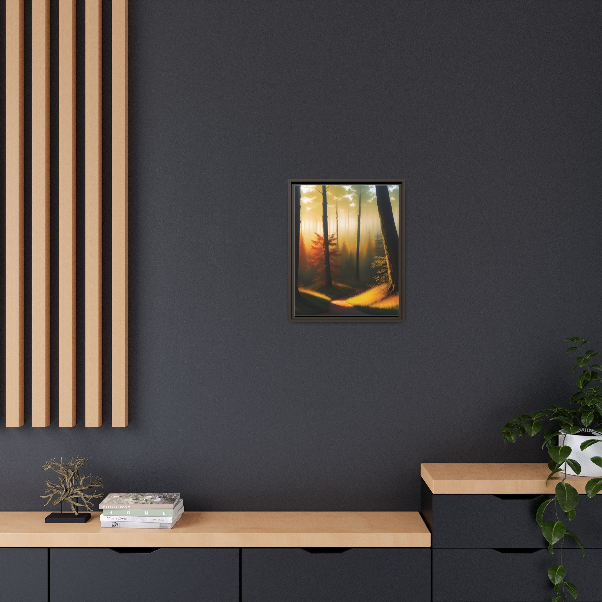 Wall Art Print - Misty Forest Sunrise