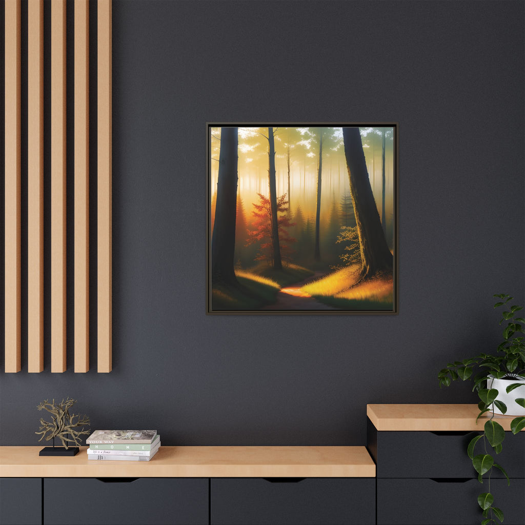 Wall Art Print - Misty Forest Sunrise