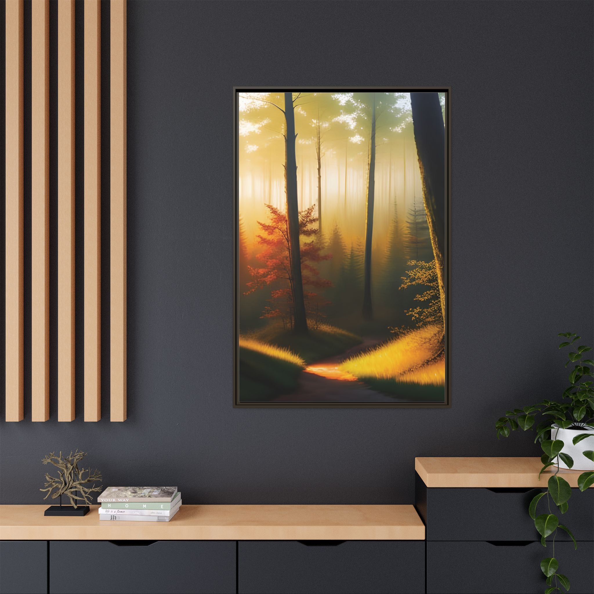 Wall Art Print - Misty Forest Sunrise