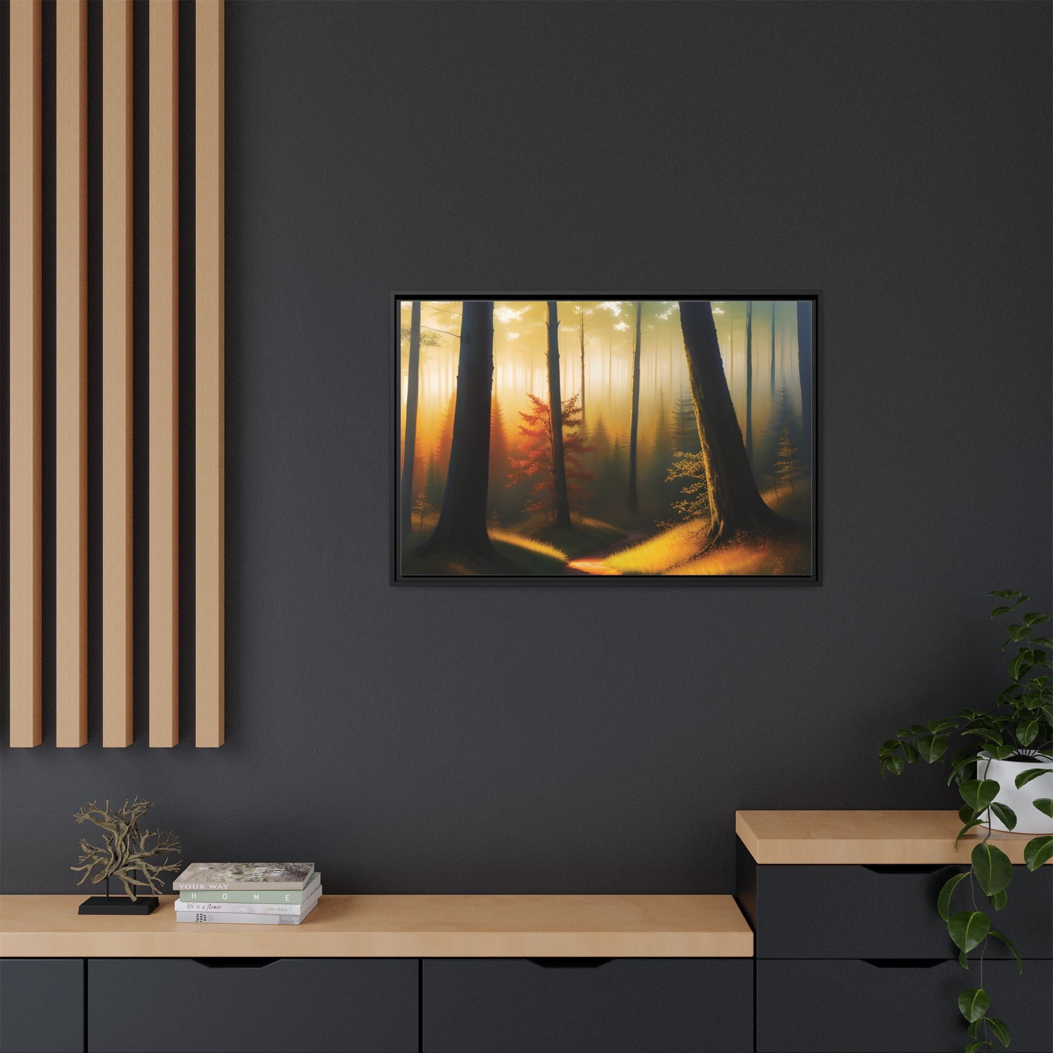 Wall Art Print - Misty Forest Sunrise