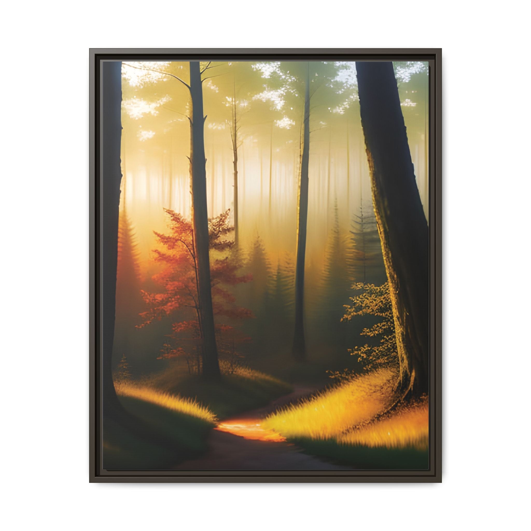 Wall Art Print - Misty Forest Sunrise