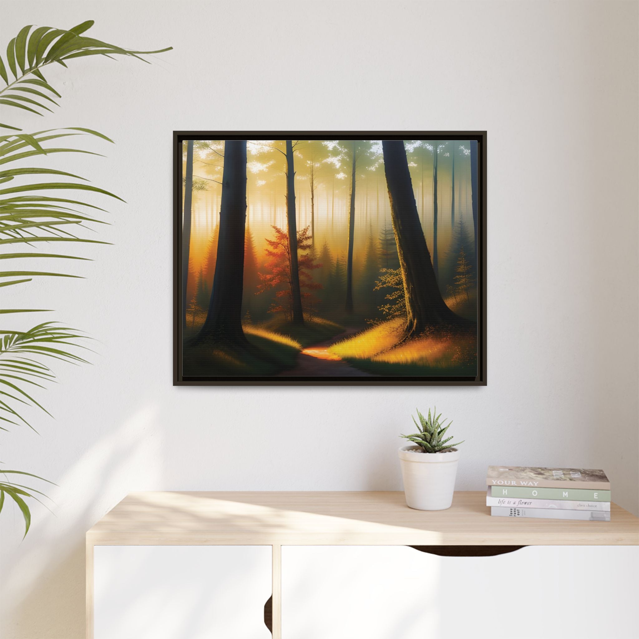 Wall Art Print - Misty Forest Sunrise