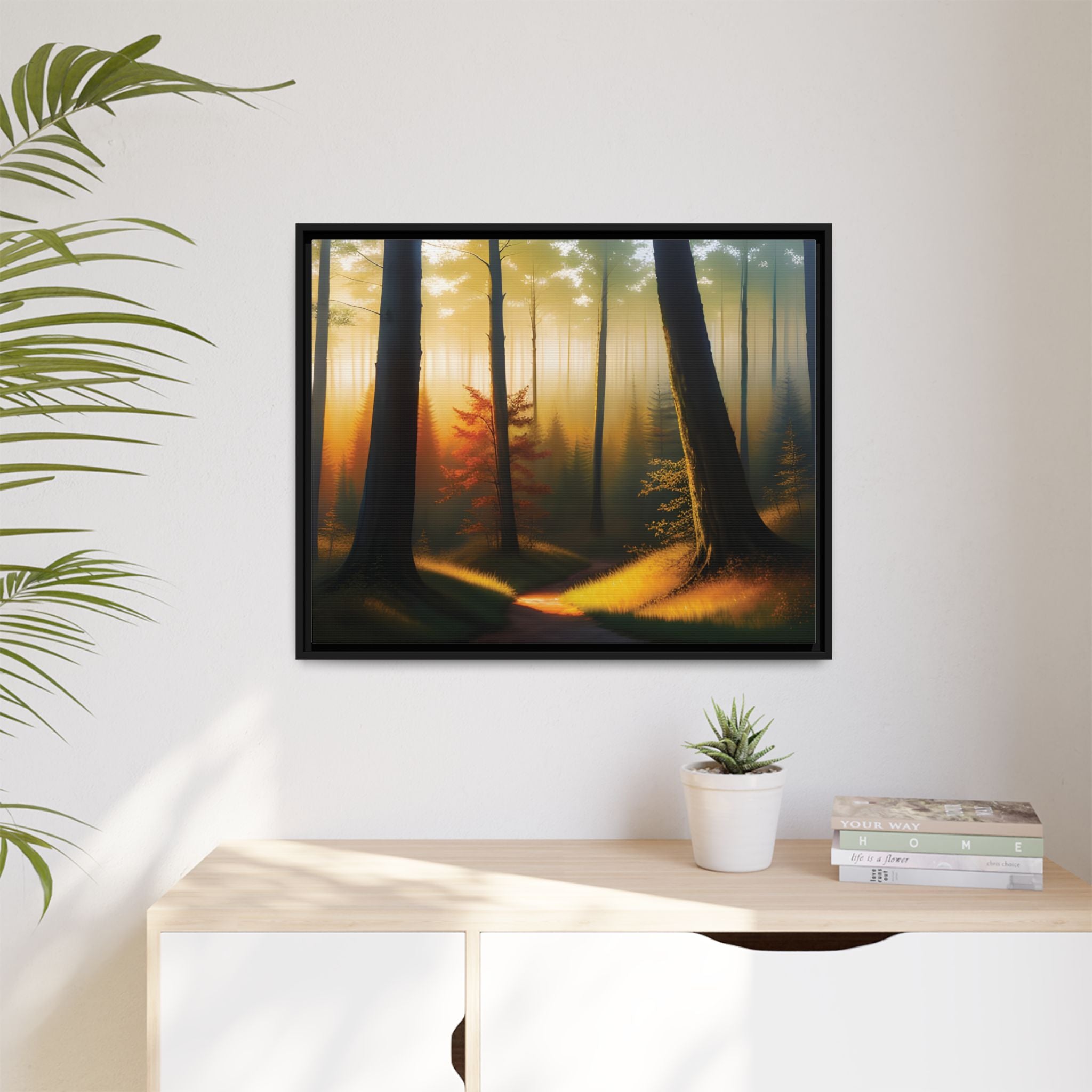 Wall Art Print - Misty Forest Sunrise