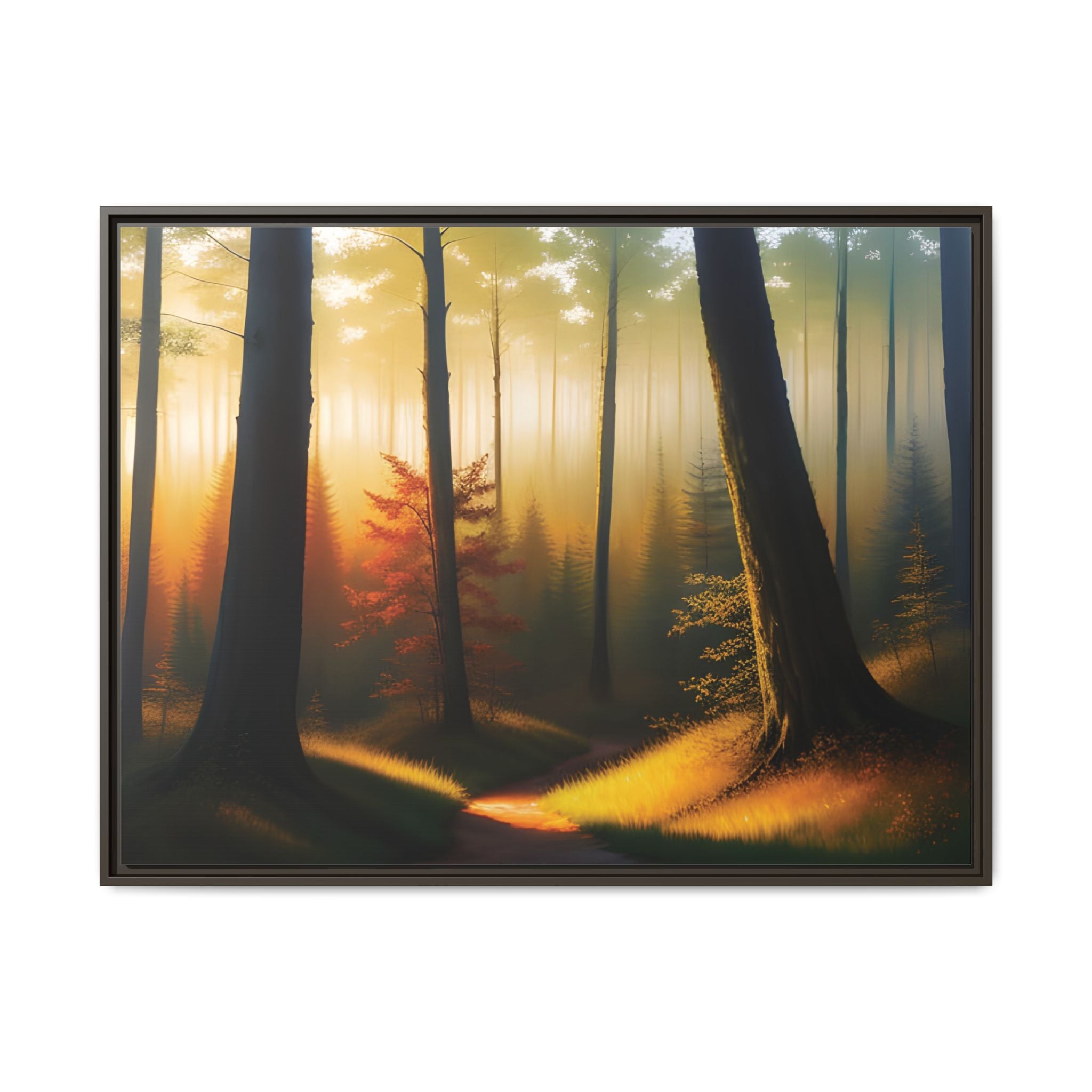 Wall Art Print - Misty Forest Sunrise