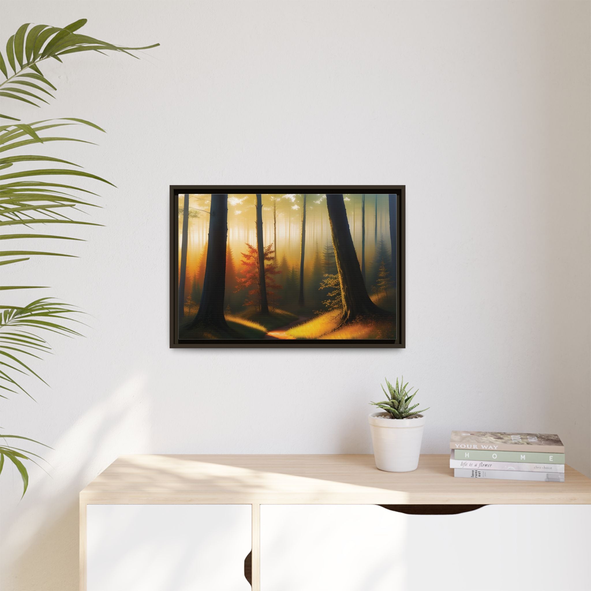 Wall Art Print - Misty Forest Sunrise