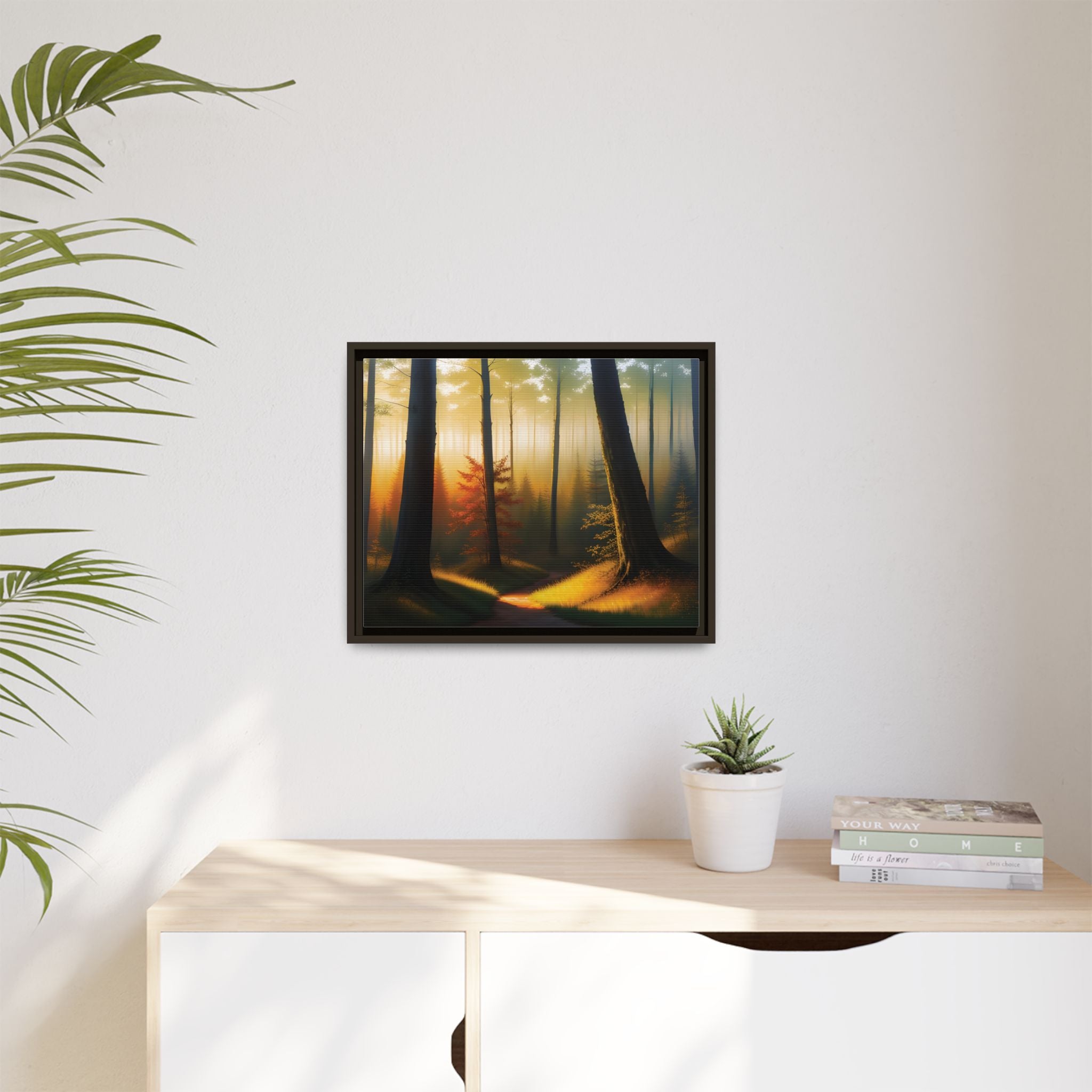 Wall Art Print - Misty Forest Sunrise