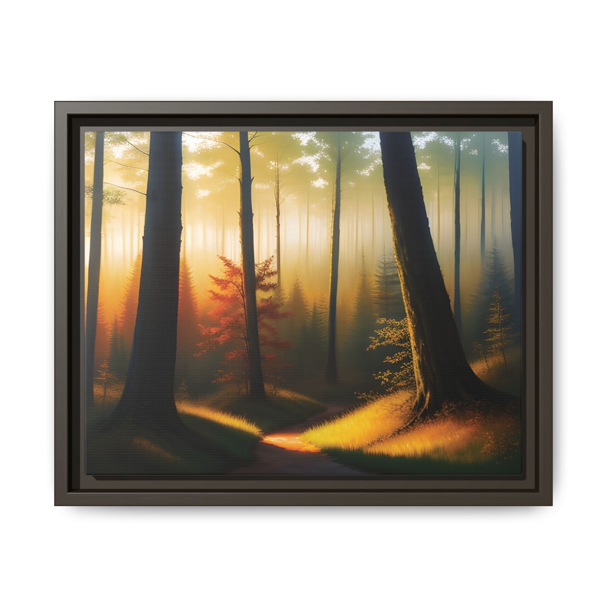 Wall Art Print - Misty Forest Sunrise