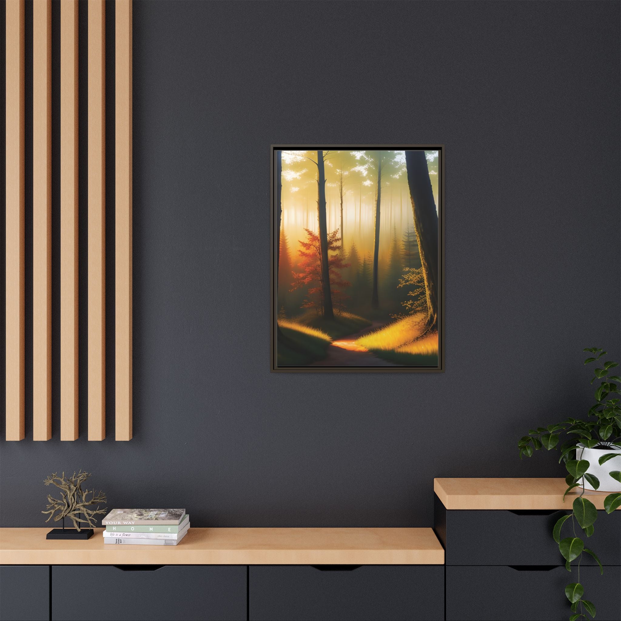 Wall Art Print - Misty Forest Sunrise