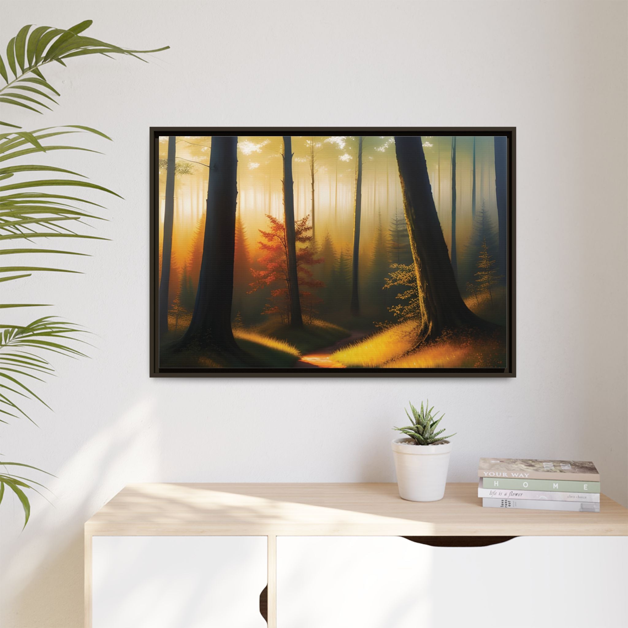 Wall Art Print - Misty Forest Sunrise