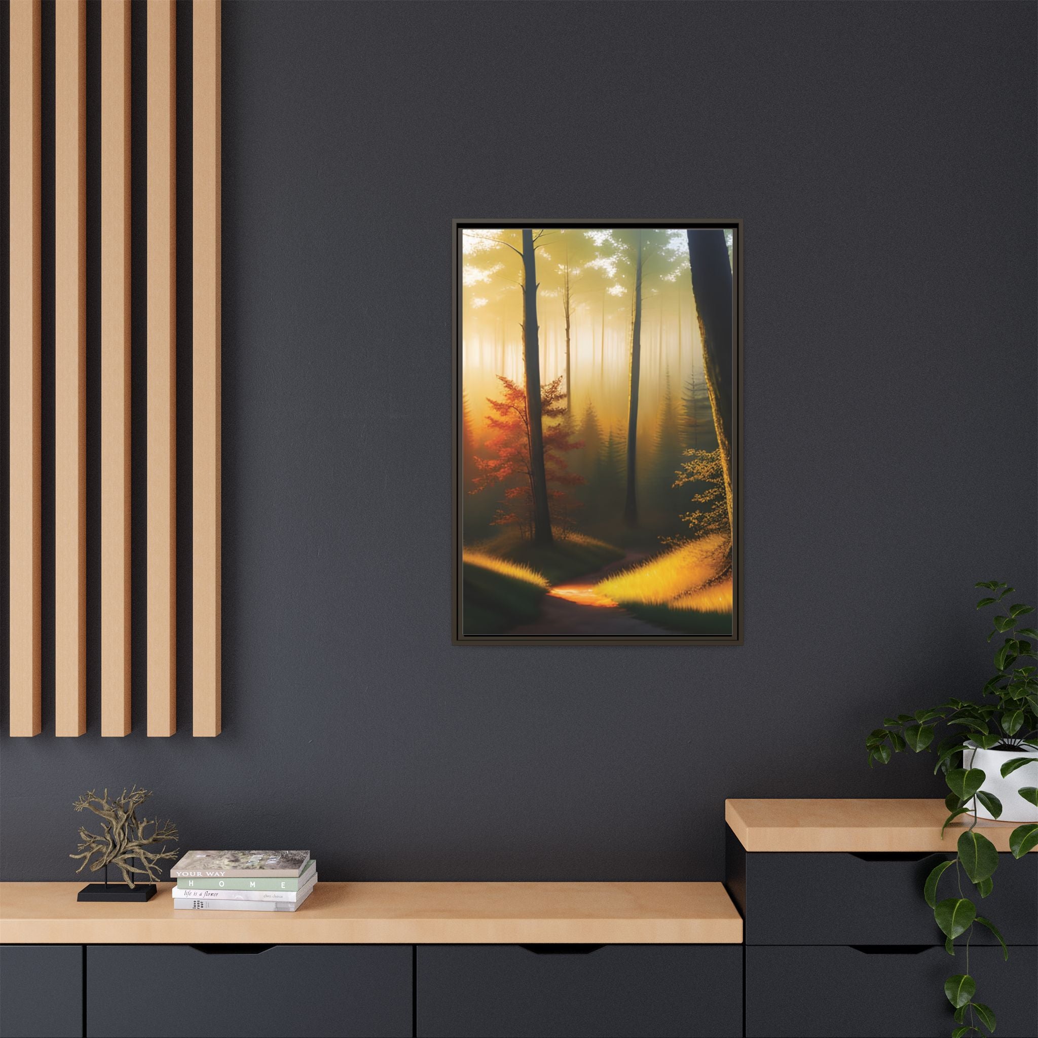 Wall Art Print - Misty Forest Sunrise