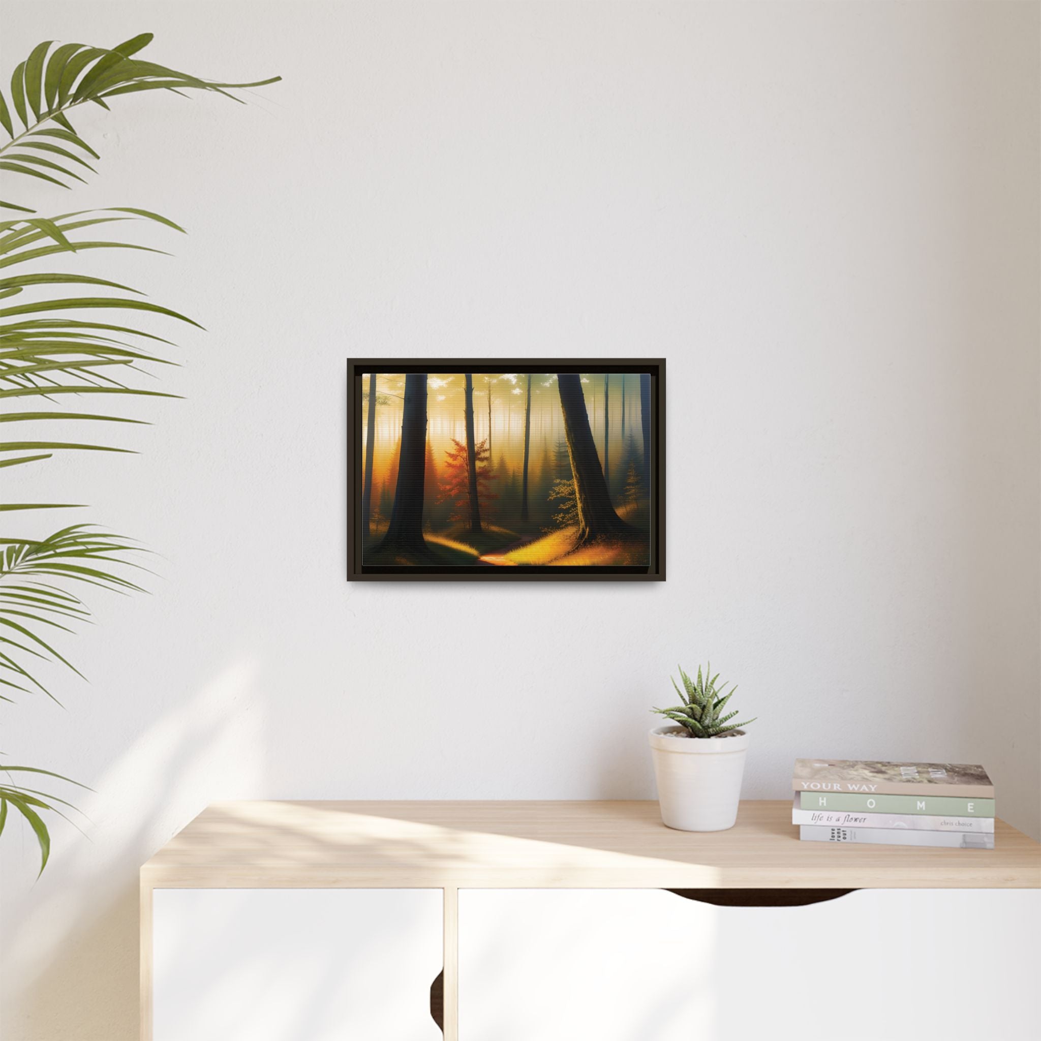 Wall Art Print - Misty Forest Sunrise