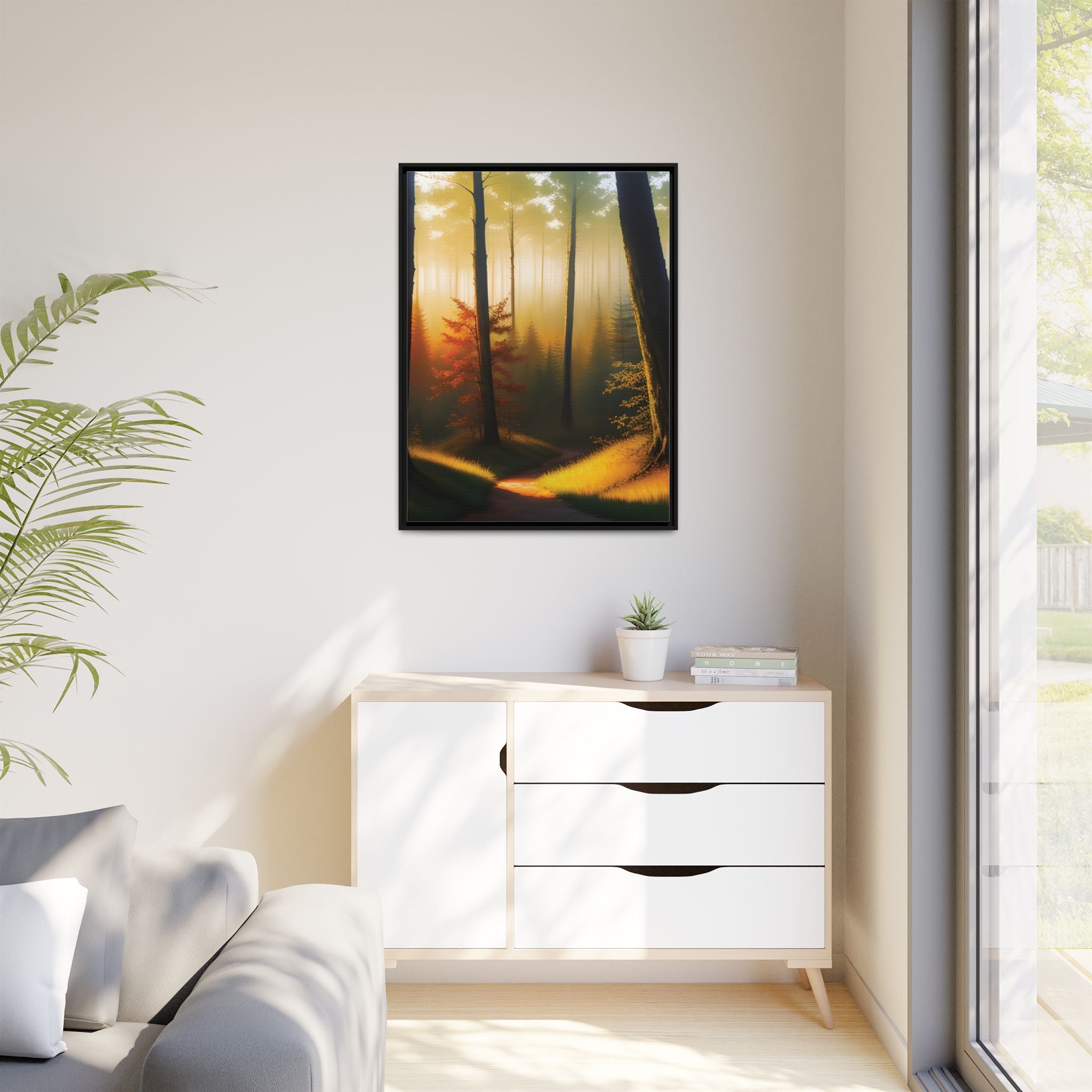 Wall Art Print - Misty Forest Sunrise