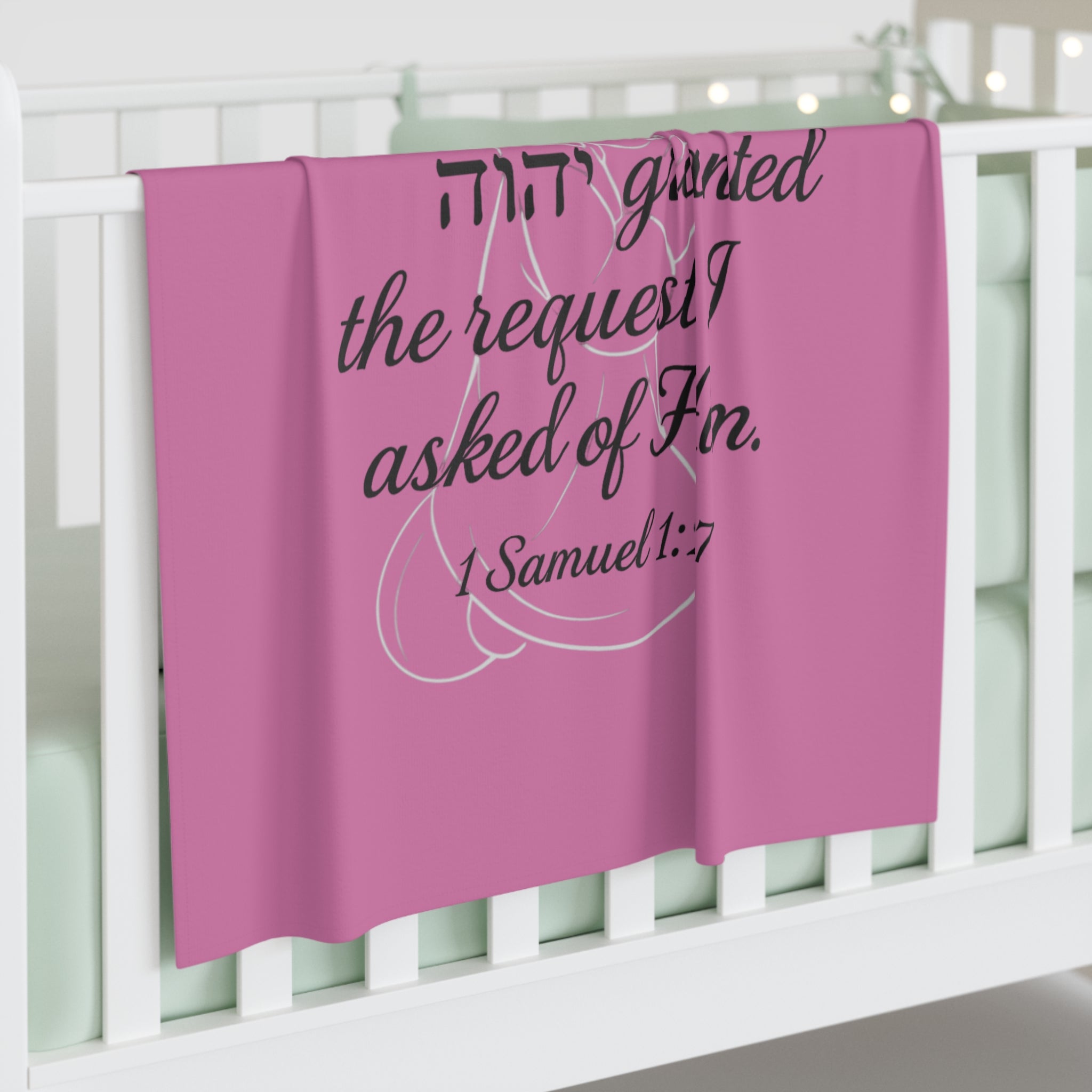 1 Samuel 1: 27 Scripture Swaddle Blanket