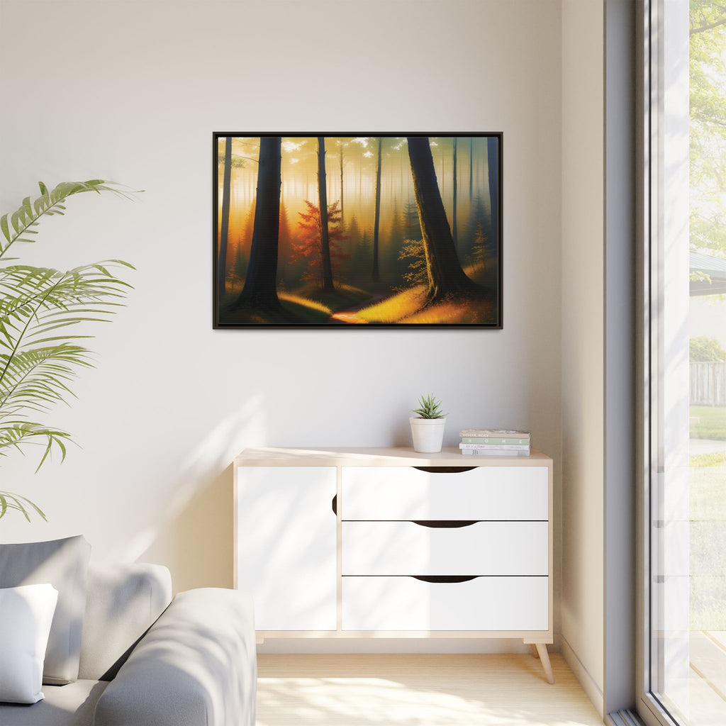 Wall Art Print - Misty Forest Sunrise