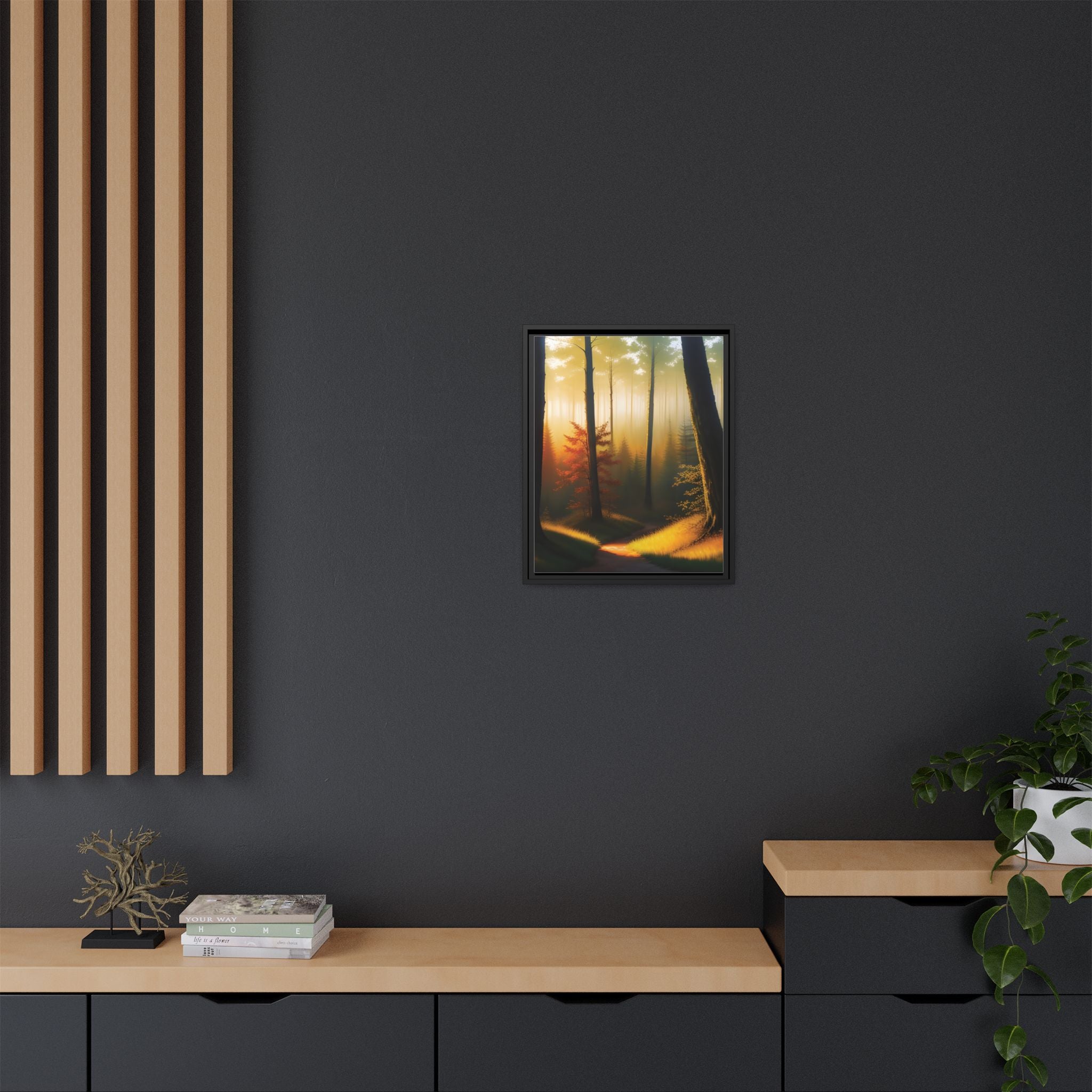 Wall Art Print - Misty Forest Sunrise