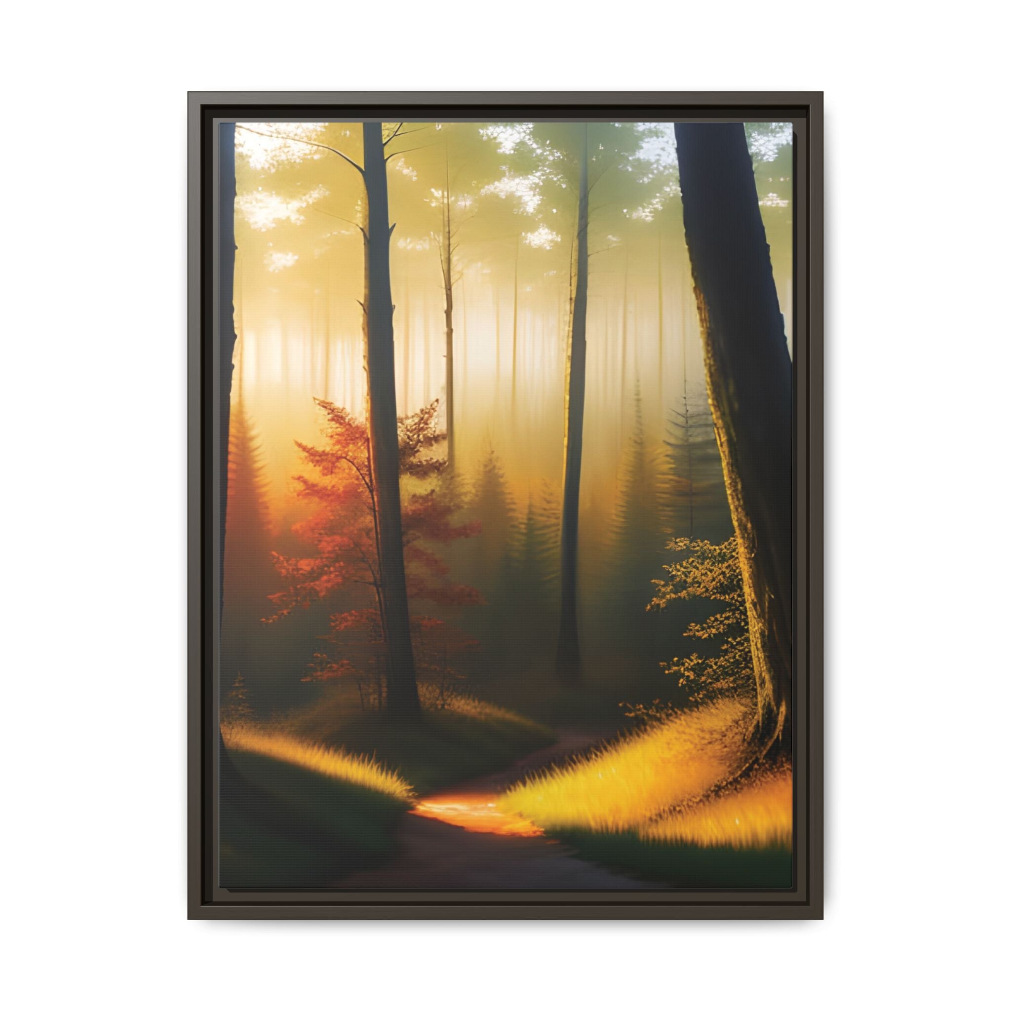Wall Art Print - Misty Forest Sunrise