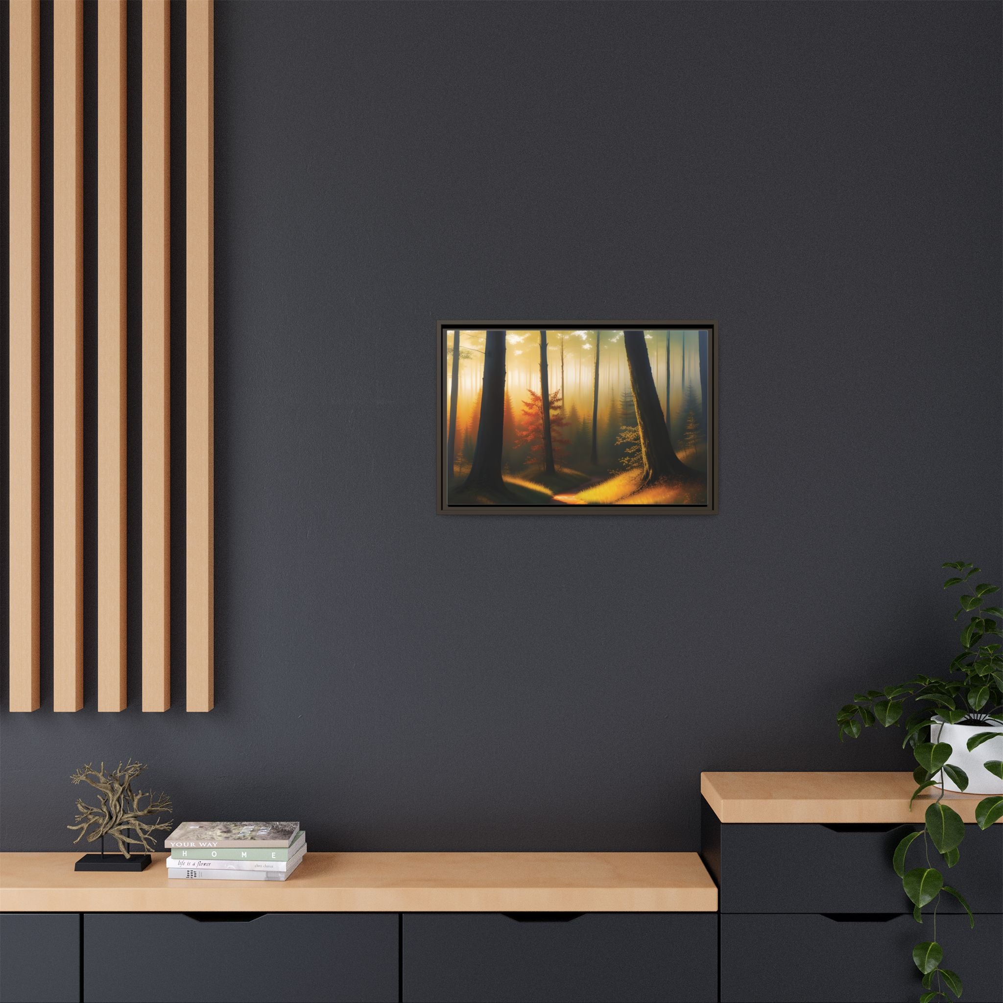 Wall Art Print - Misty Forest Sunrise