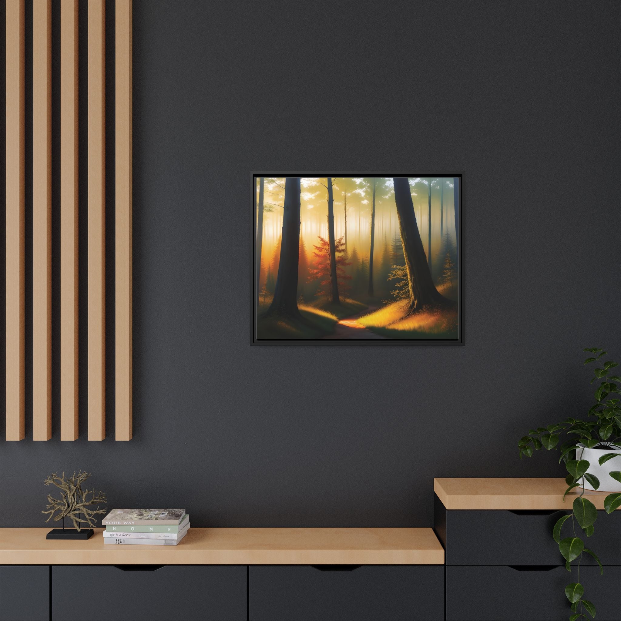 Wall Art Print - Misty Forest Sunrise