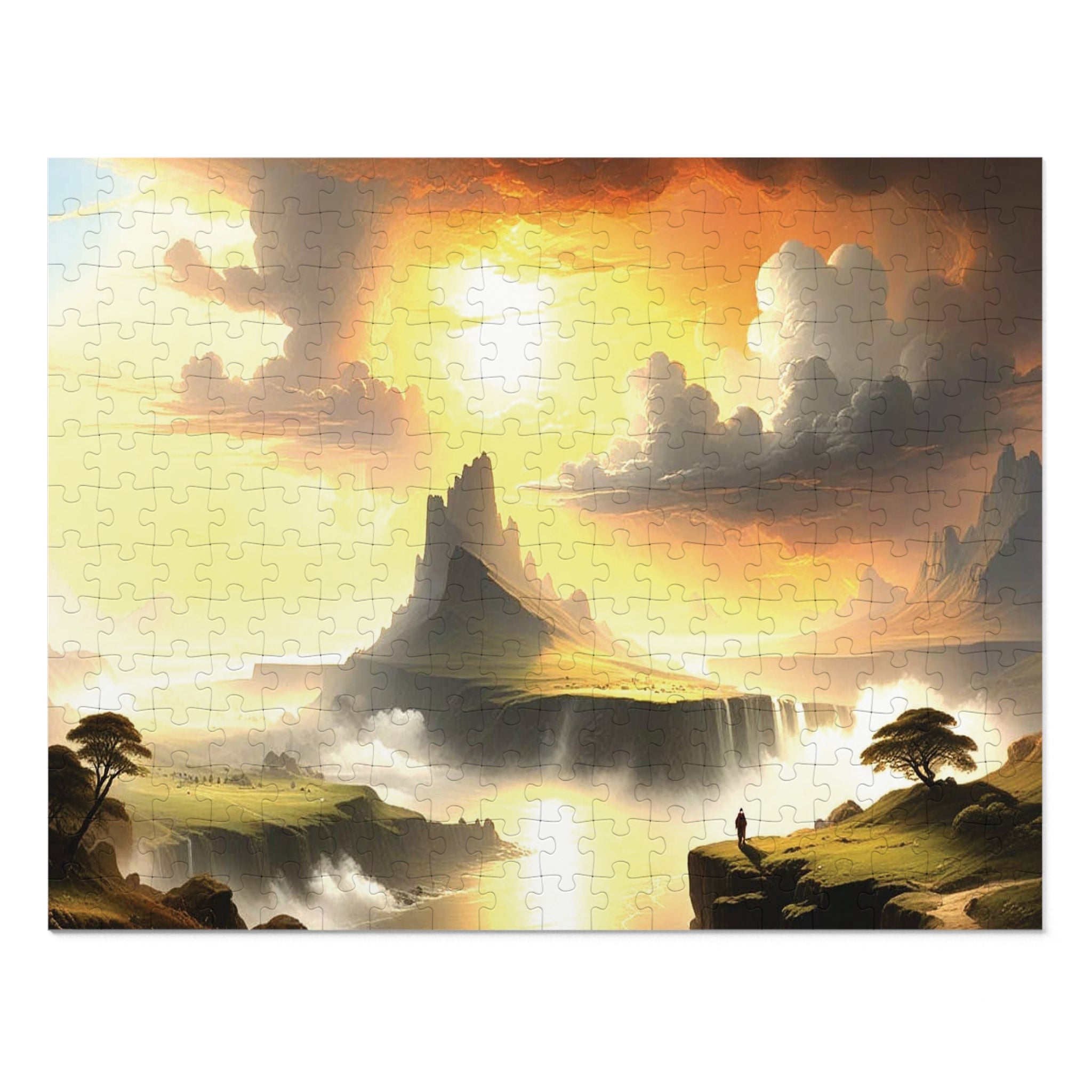 Scenic Jigsaw Puzzle with Tin, Landscape Puzzle, Gift for Puzzle Lovers, Family Game Night, Relaxing Hobby, Home Decor