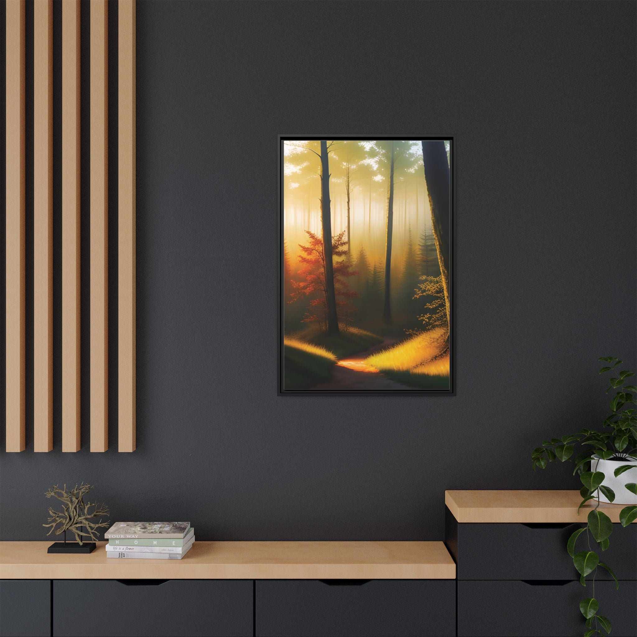 Wall Art Print - Misty Forest Sunrise