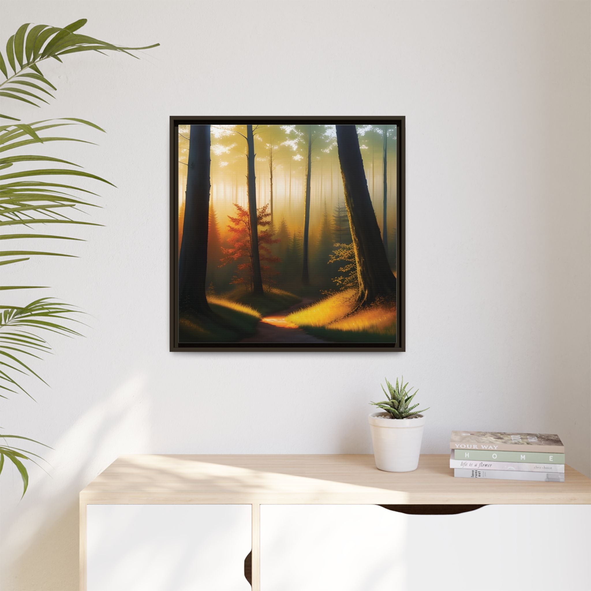 Wall Art Print - Misty Forest Sunrise