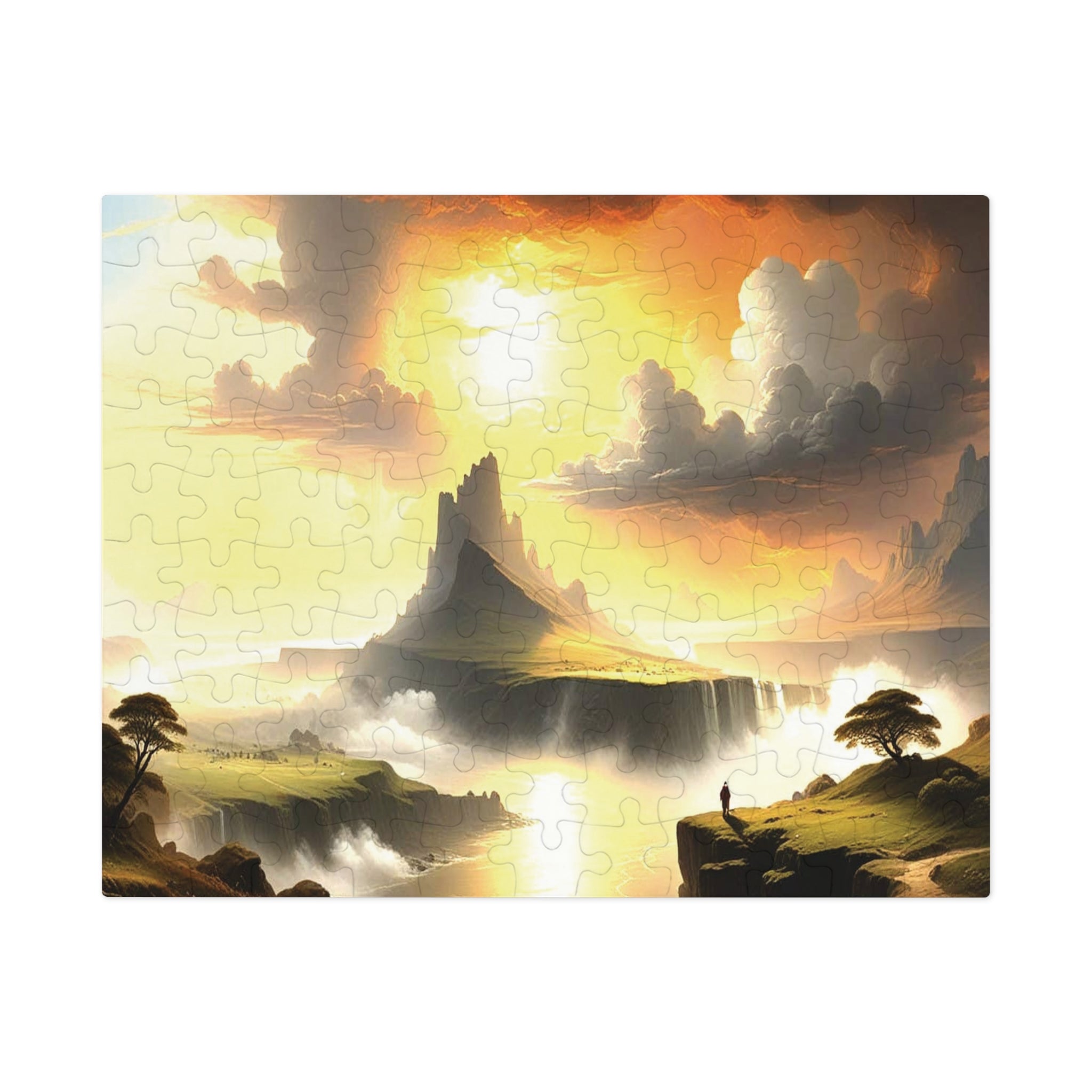 Scenic Jigsaw Puzzle with Tin, Landscape Puzzle, Gift for Puzzle Lovers, Family Game Night, Relaxing Hobby, Home Decor